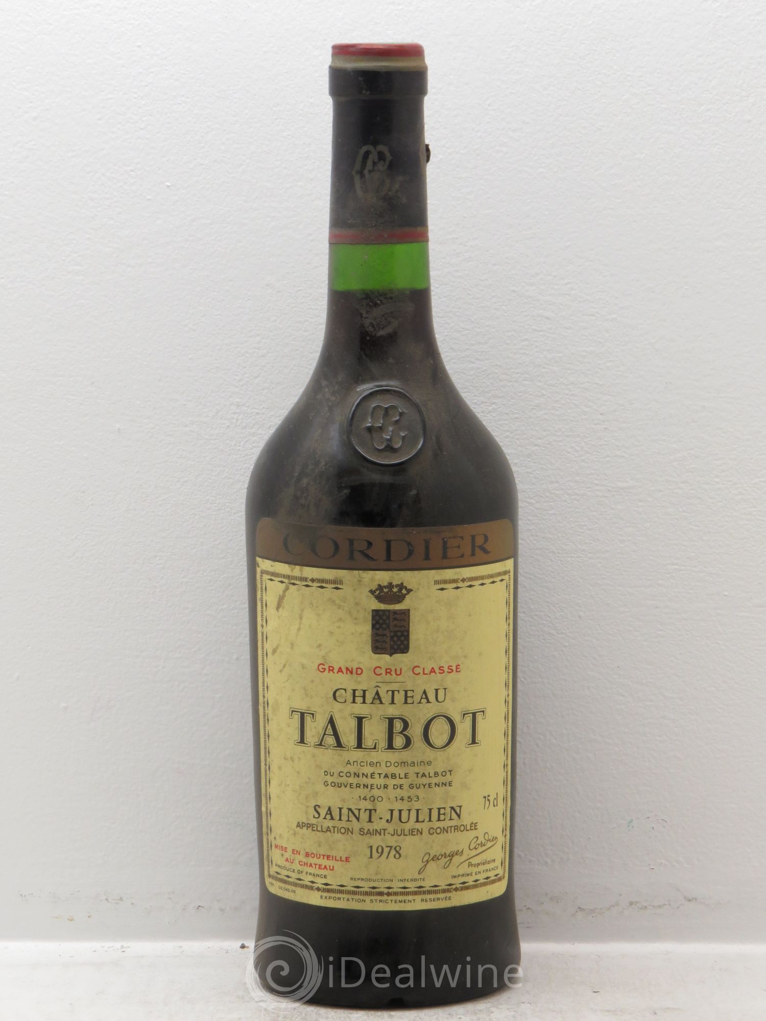 Château Talbot 4ème Grand Cru Classé 1978 - Lot de 1 bouteille - 0