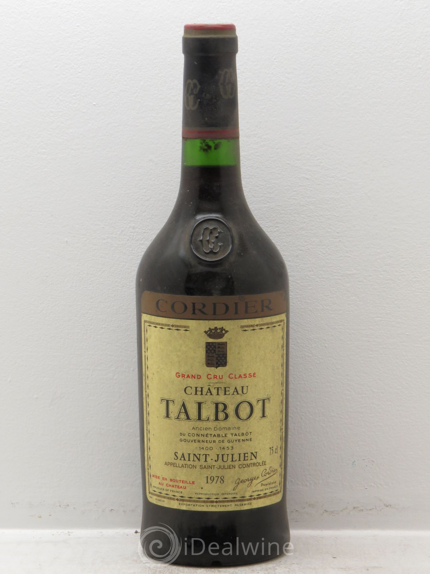 Château Talbot 4ème Grand Cru Classé (sans prix de réserve) 1978 - Lot de 1 bouteille - 0