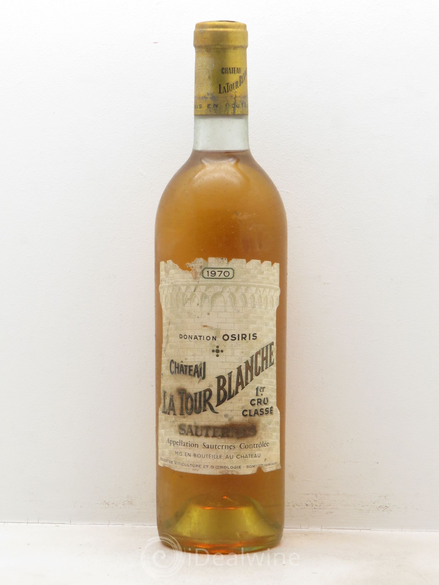 Château la Tour Blanche 1er Grand Cru Classé (senza prezzo di riserva) 1970 - Lotto di 1 bottiglia - 0