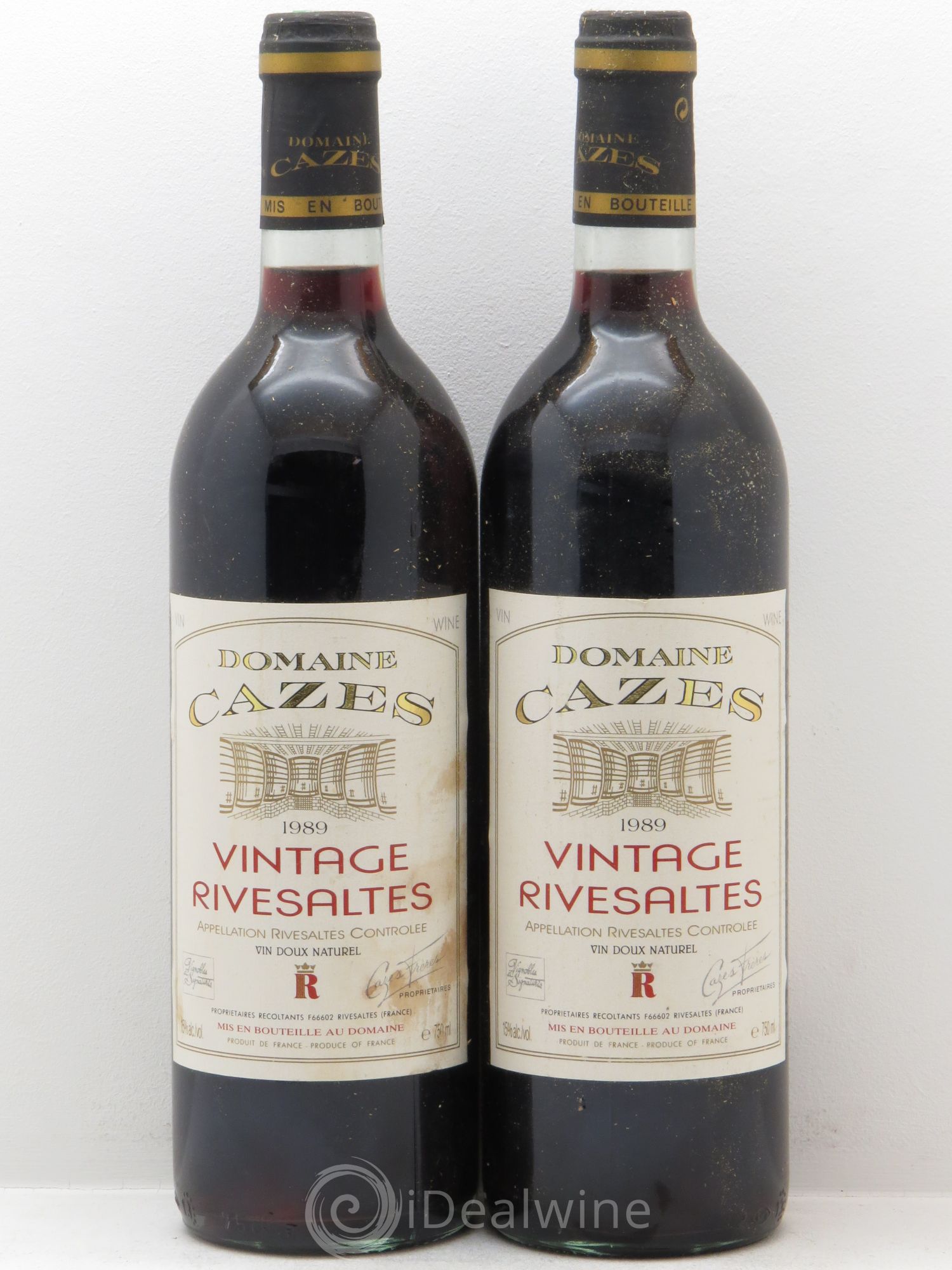 Rivesaltes Vintage Cazes (sans prix de réserve) 1989 - Posten von 2 Flaschen - 0