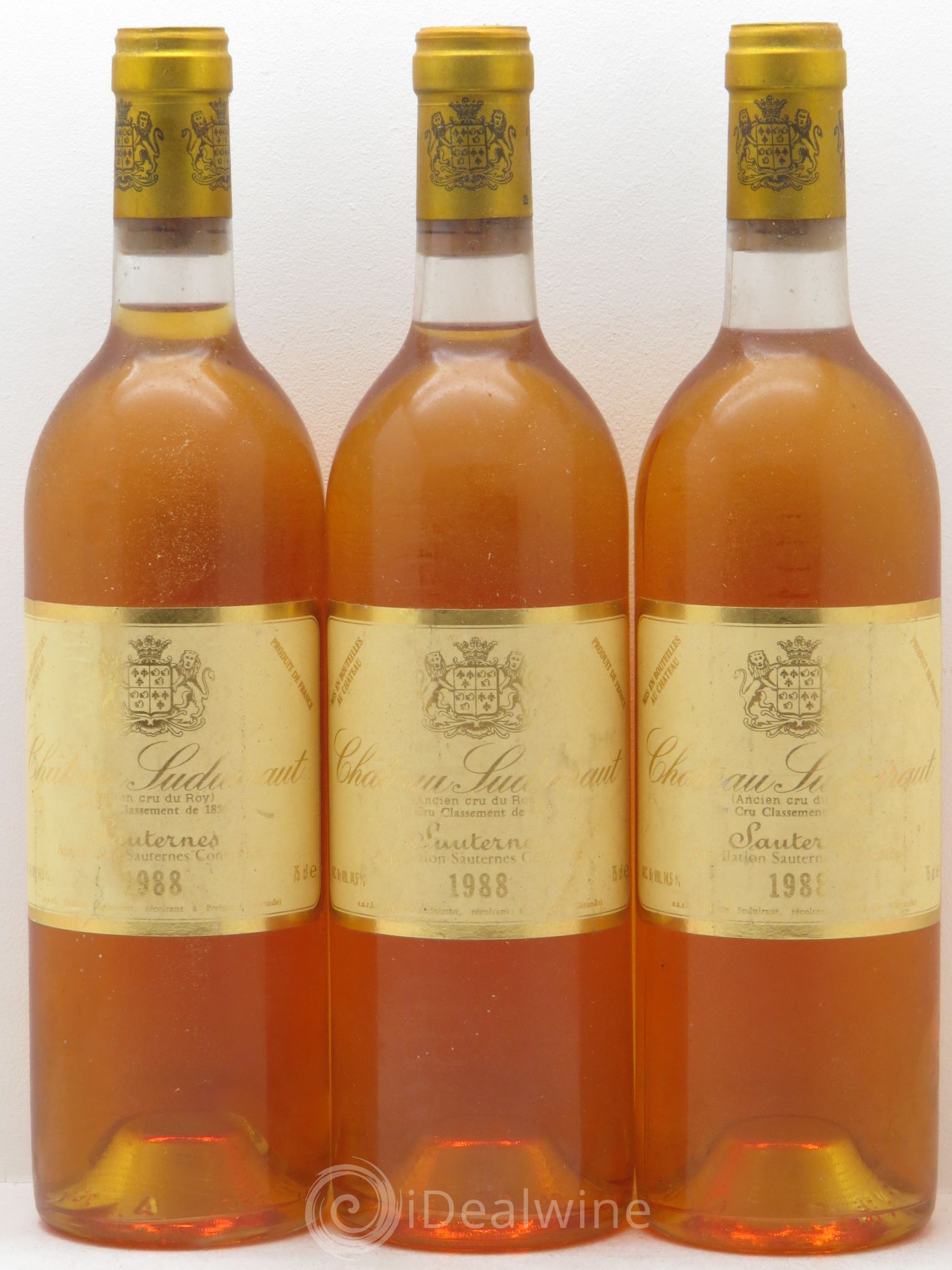 Château Suduiraut 1er Grand Cru Classé (senza prezzo di riserva) 1988 - Lotto di 3 bottiglie - 0