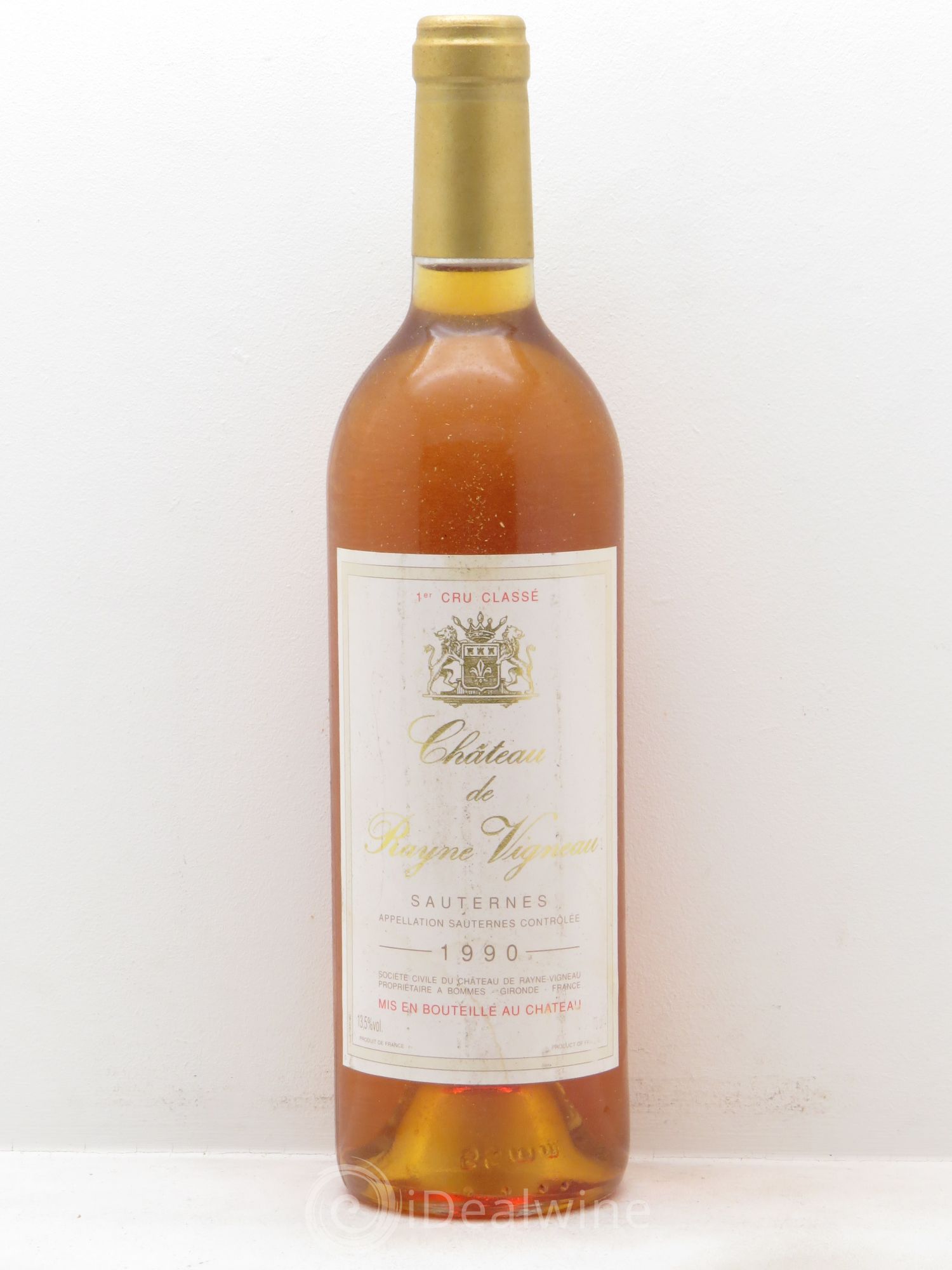 Château de Rayne Vigneau 1er Grand Cru Classé (senza prezzo di riserva) 1990 - Lotto di 1 bottiglia - 0