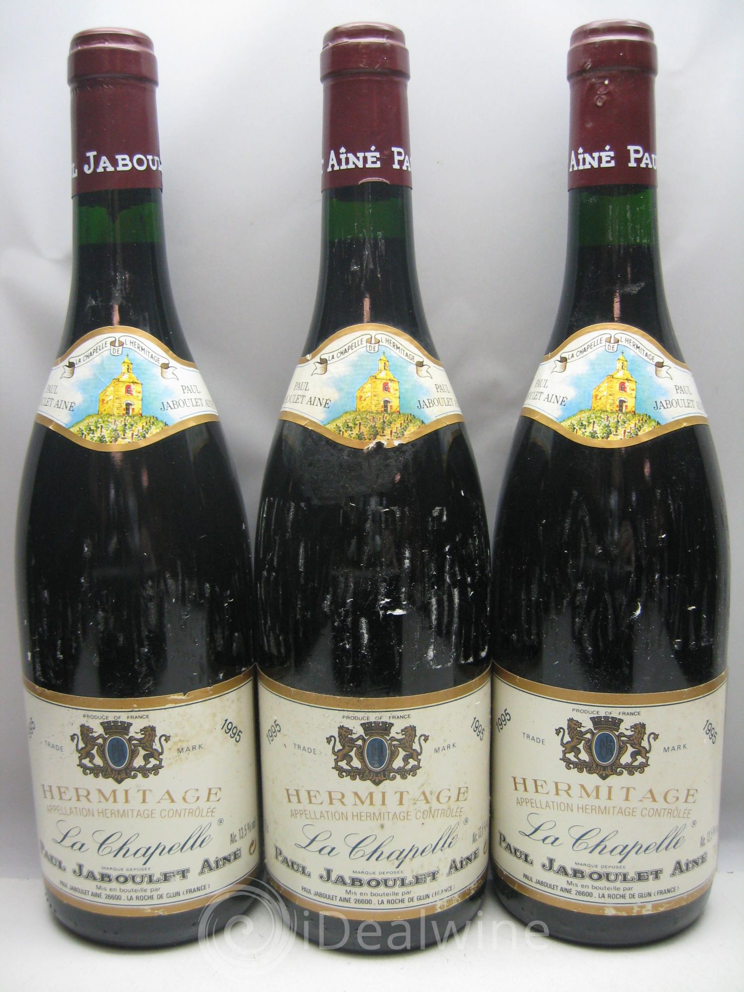 Hermitage La Chapelle Paul Jaboulet Ainé DEGUSTATION SALON RVF 2015 1995 - Lot de 3 bouteilles - 0
