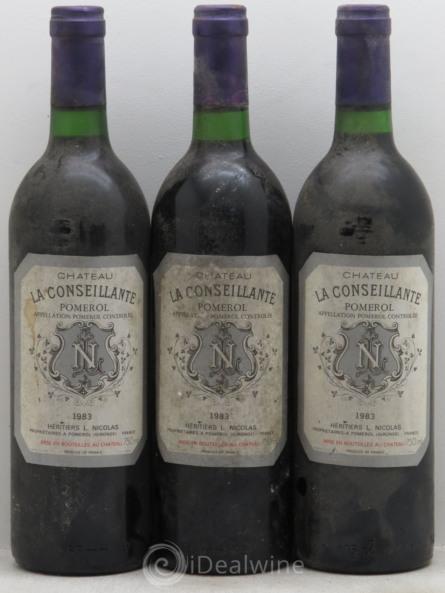 Château la Conseillante (sans prix de réserve) 1983 - Lot de 3 bouteilles - 0