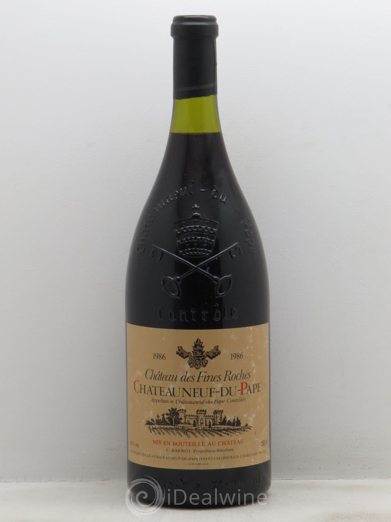 Châteauneuf-du-Pape Château des Fines Roches (sans prix de réserve) 1986 - Posten von 1 Magnum - 0