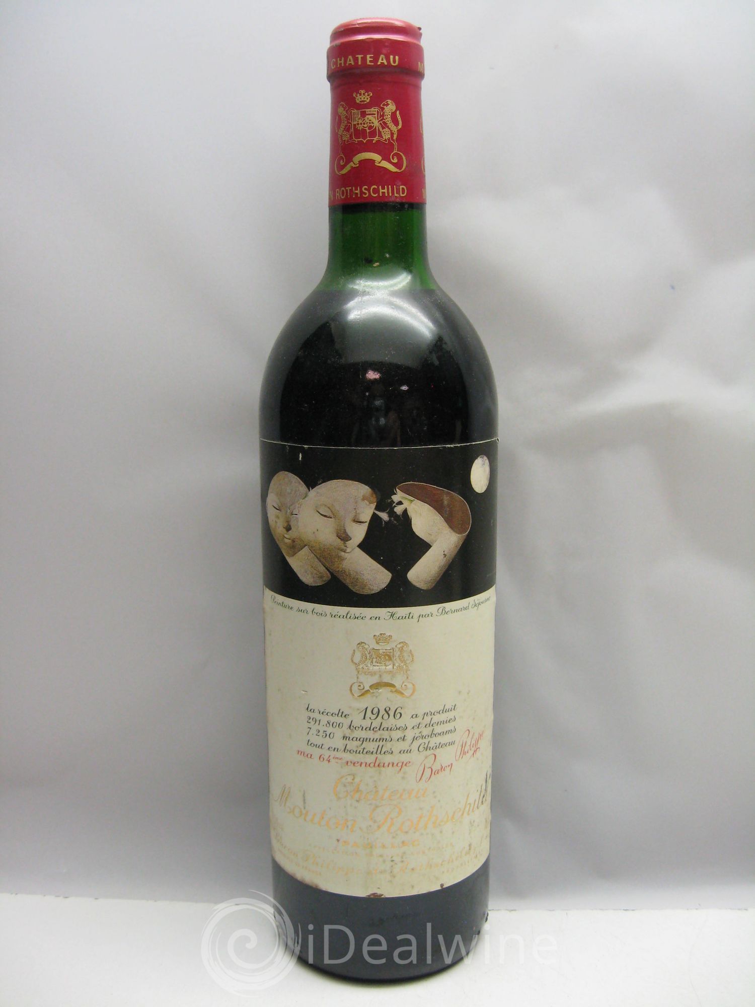 Château Mouton Rothschild 1er Grand Cru Classé 1986 - Lot de 1 bouteille - 0