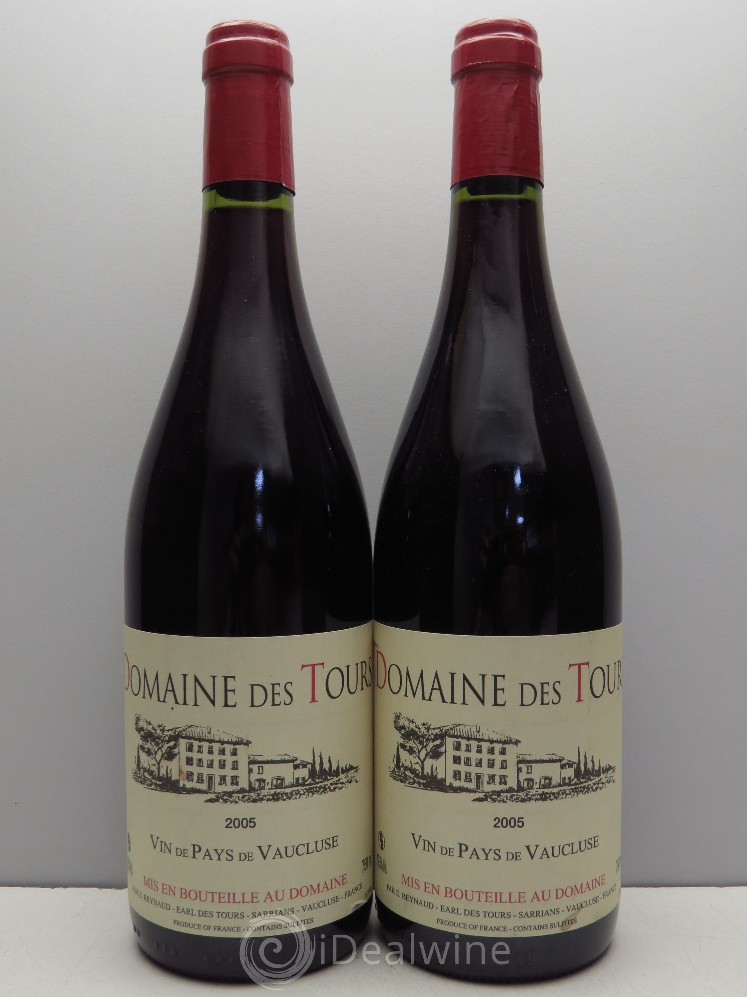 Divers Domaine des Tours - Vin de Pays du Vaucaluse (sans prix de réserve) 2005 - Posten von 2 Flaschen - 0