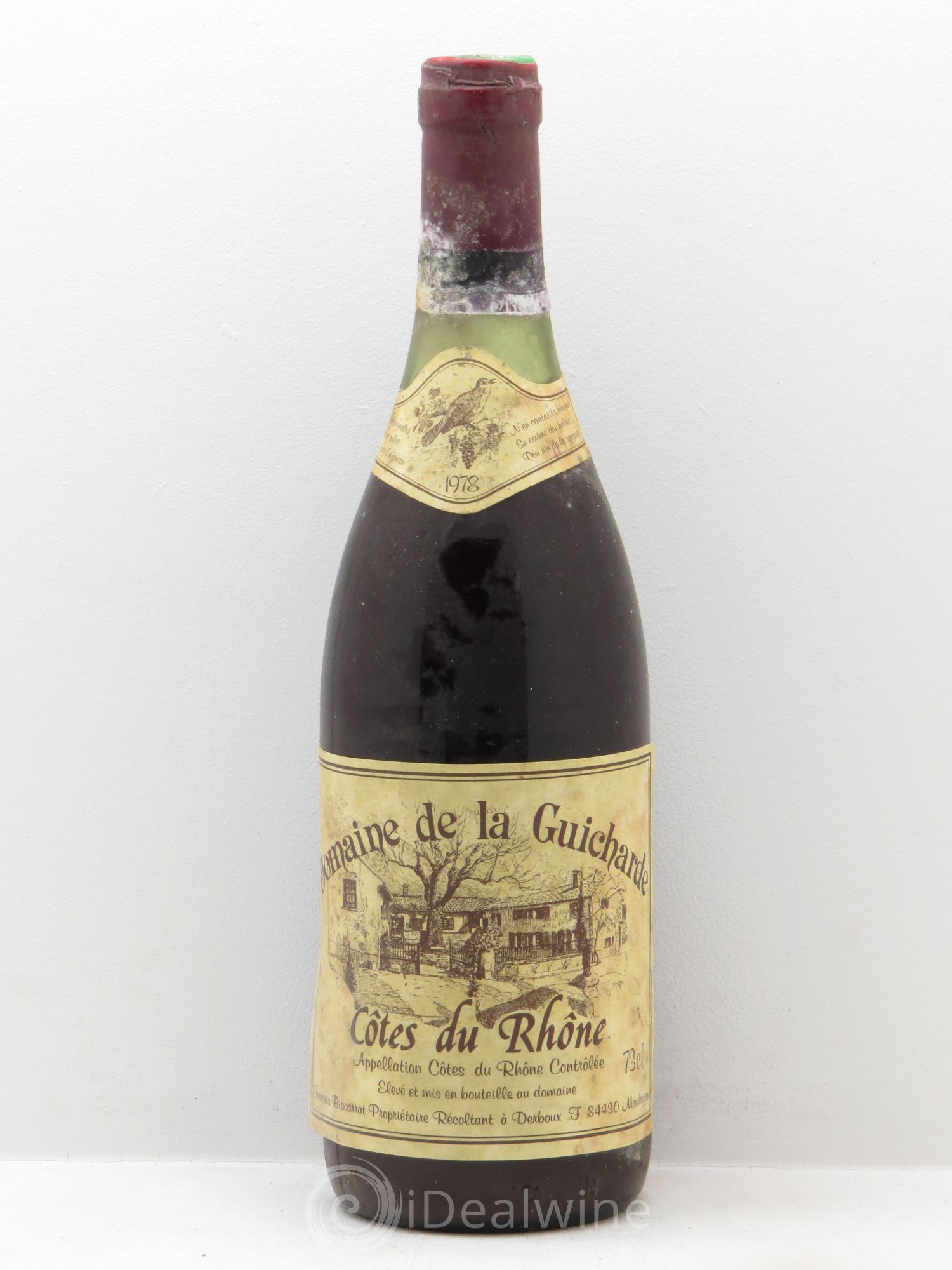 Côtes-du-Rhône Domaine de la Guicharde (sans prix de réserve) 1978 - Posten von 12 Flaschen - 0
