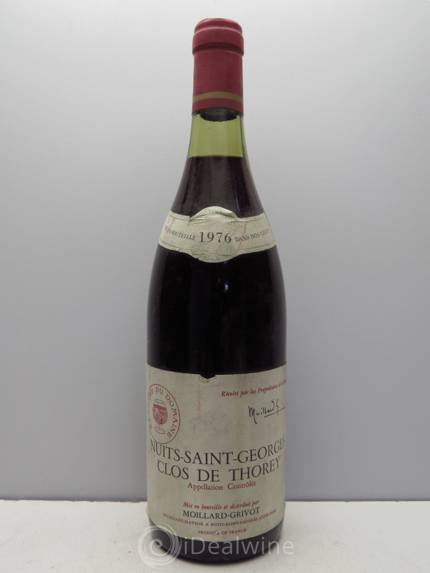 Nuits-Saint-Georges Clos de Thorey - Moillard Grivot (sans prix de réserve) 1976 - Posten von 1 Flasche - 0