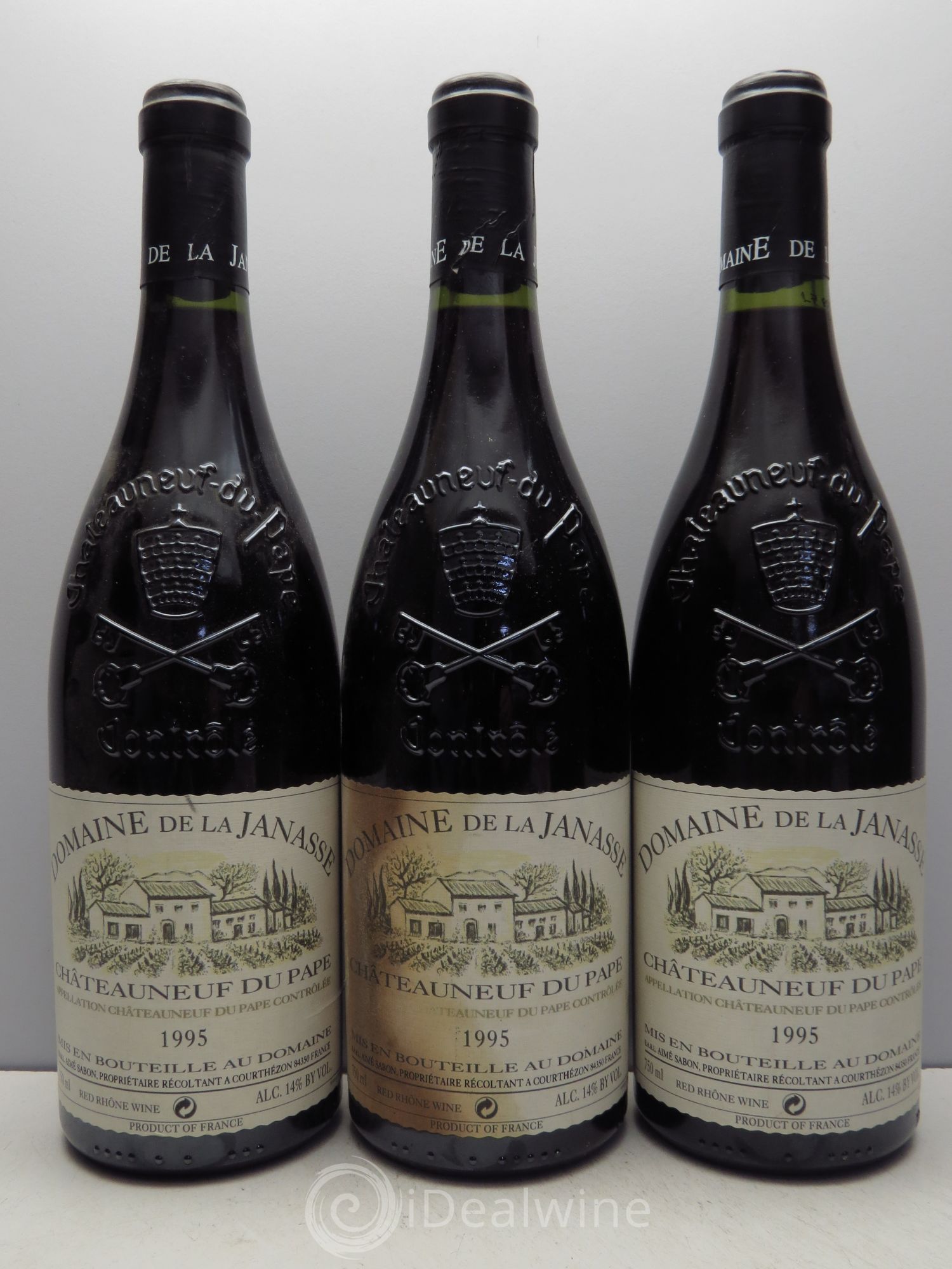 Châteauneuf-du-Pape La Janasse (Domaine de) (sans prix de réserve) 1995 - Lot de 3 bouteilles - 0