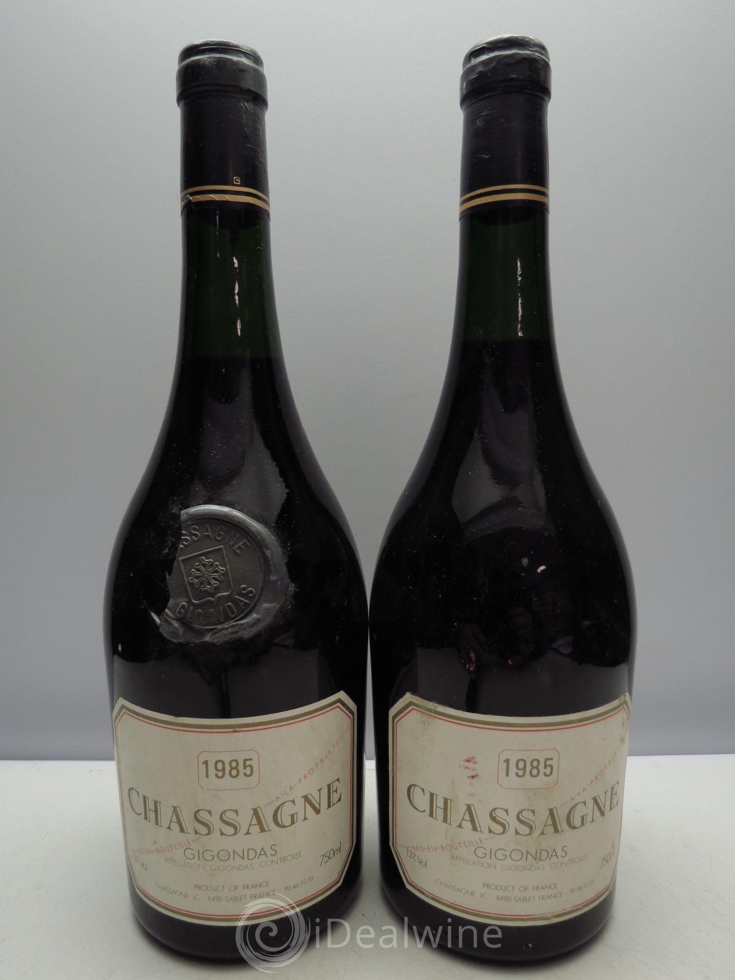 Gigondas Domaine Chassagne (sans prix de réserve) 1985 - Posten von 2 Flaschen - 0