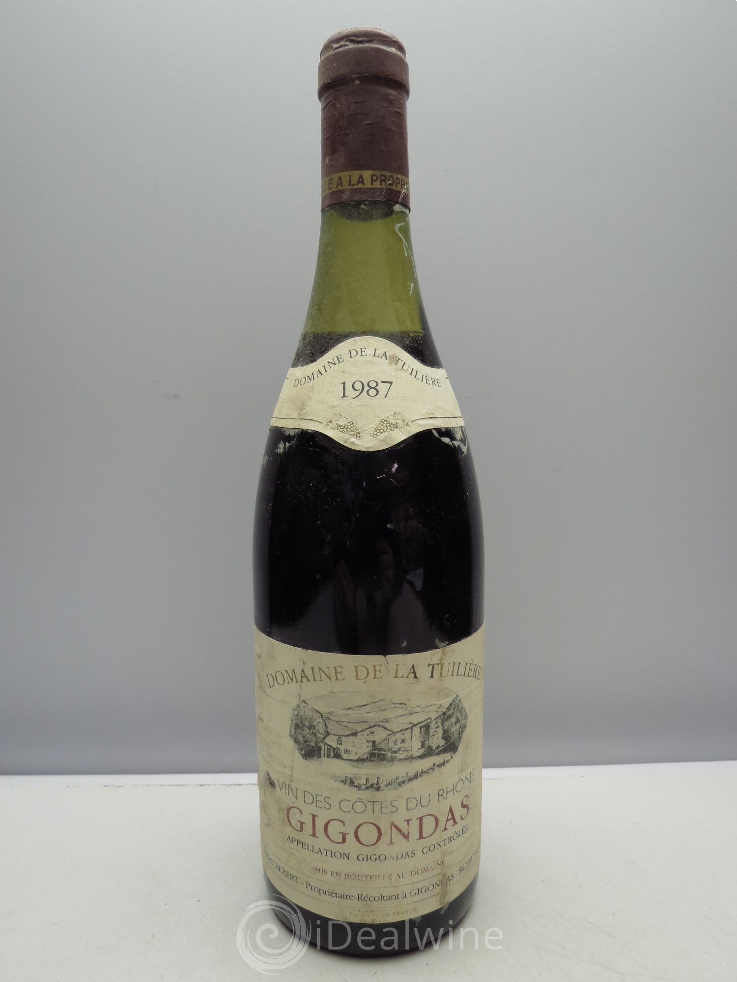 Gigondas Domaine de la Tuilière (sans prix de réserve) 1987 - Posten von 1 Flasche - 0