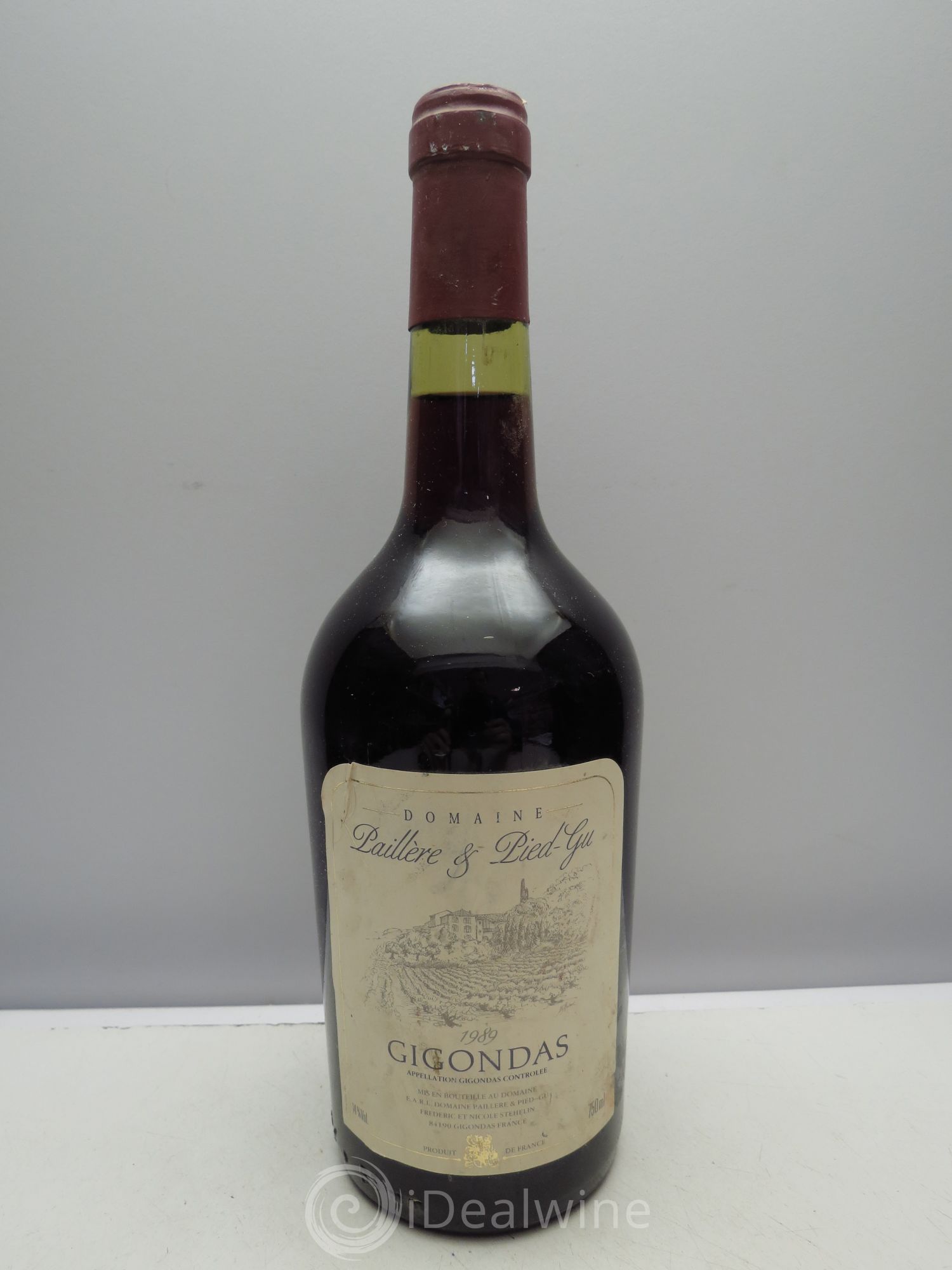 Gigondas Domaine Paillère & Pied-Gu (sans prix de réserve) 1989 - Posten von 1 Flasche - 0