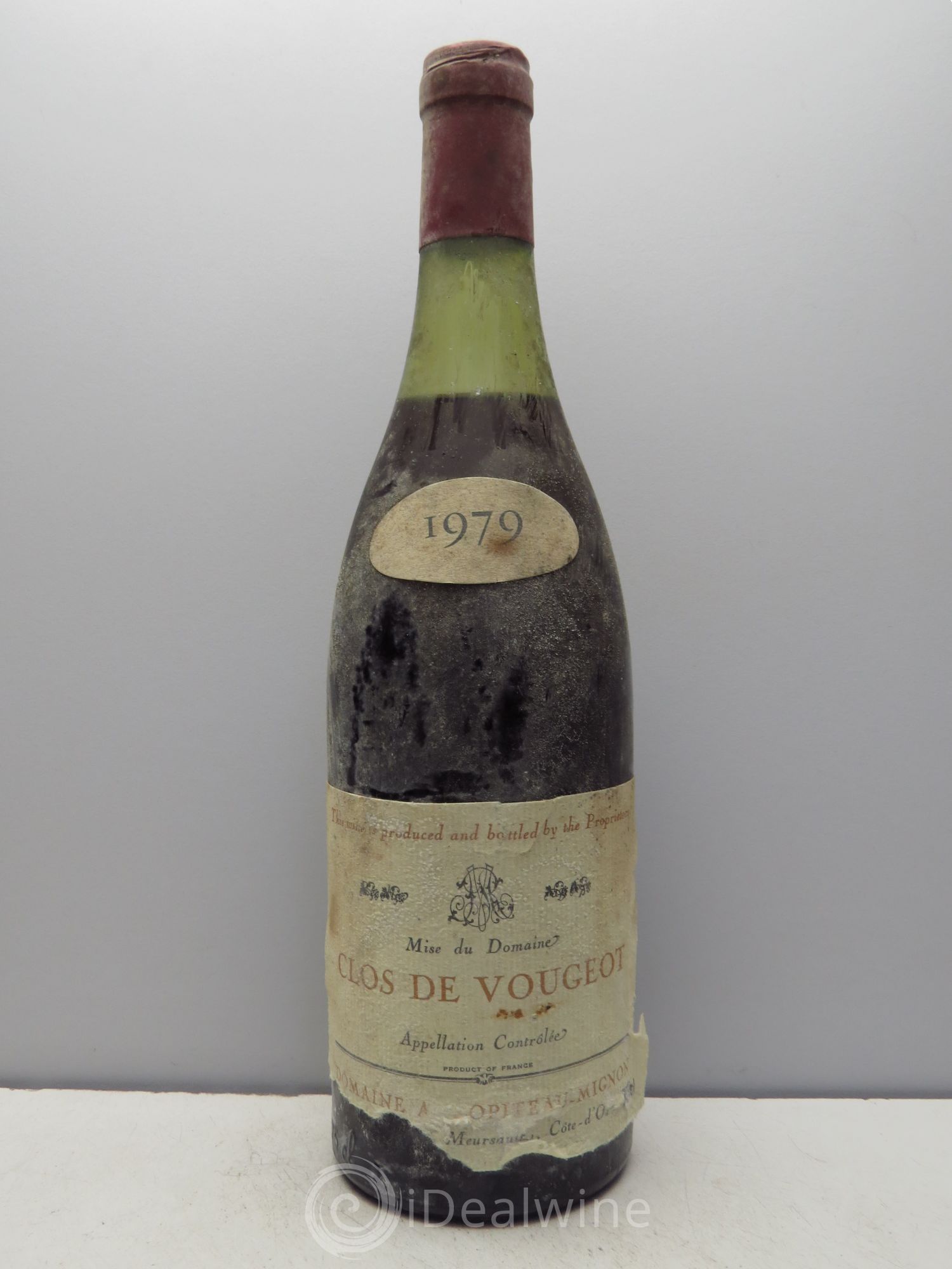 Clos de Vougeot Grand Cru Ropiteau Mignon (sans prix de réserve) 1979 - Lot de 1 bouteille - 0