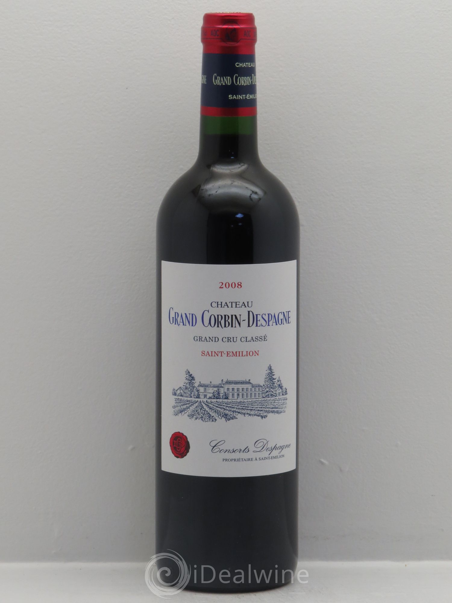 Château Grand Corbin Despagne Grand Cru Classé (sans prix de réserve) 2008 - Lot de 1 bouteille - 0