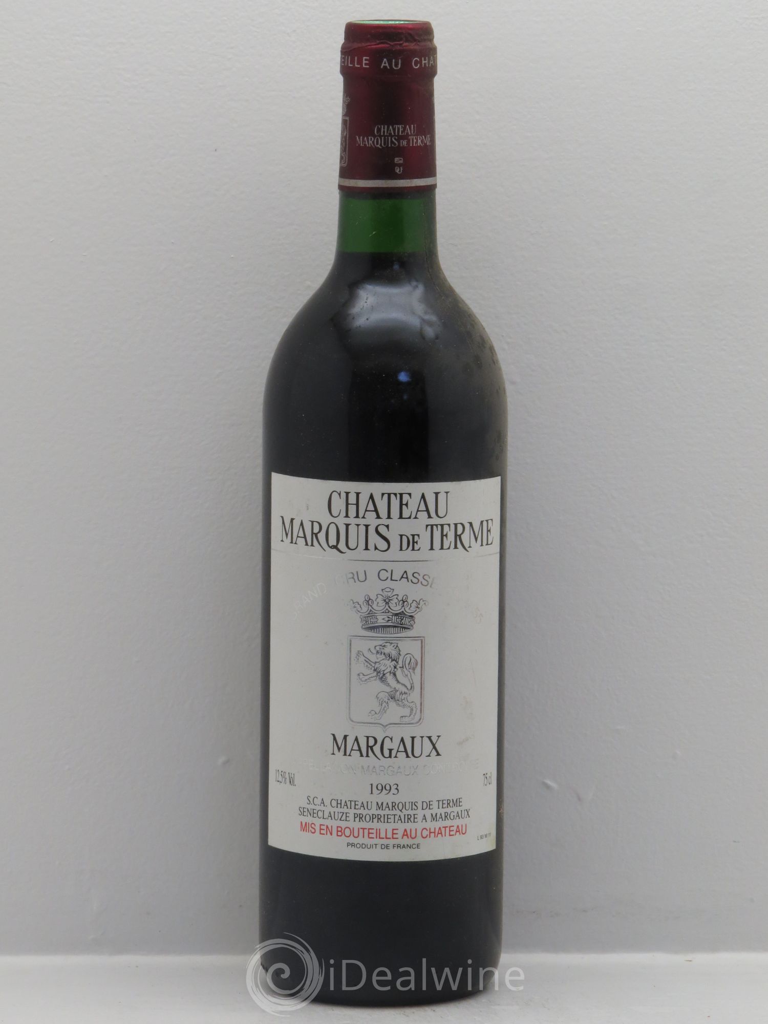 Château Marquis de Terme 4ème Grand Cru Classé (sans prix de réserve) 1993 - Lot de 1 bouteille - 0