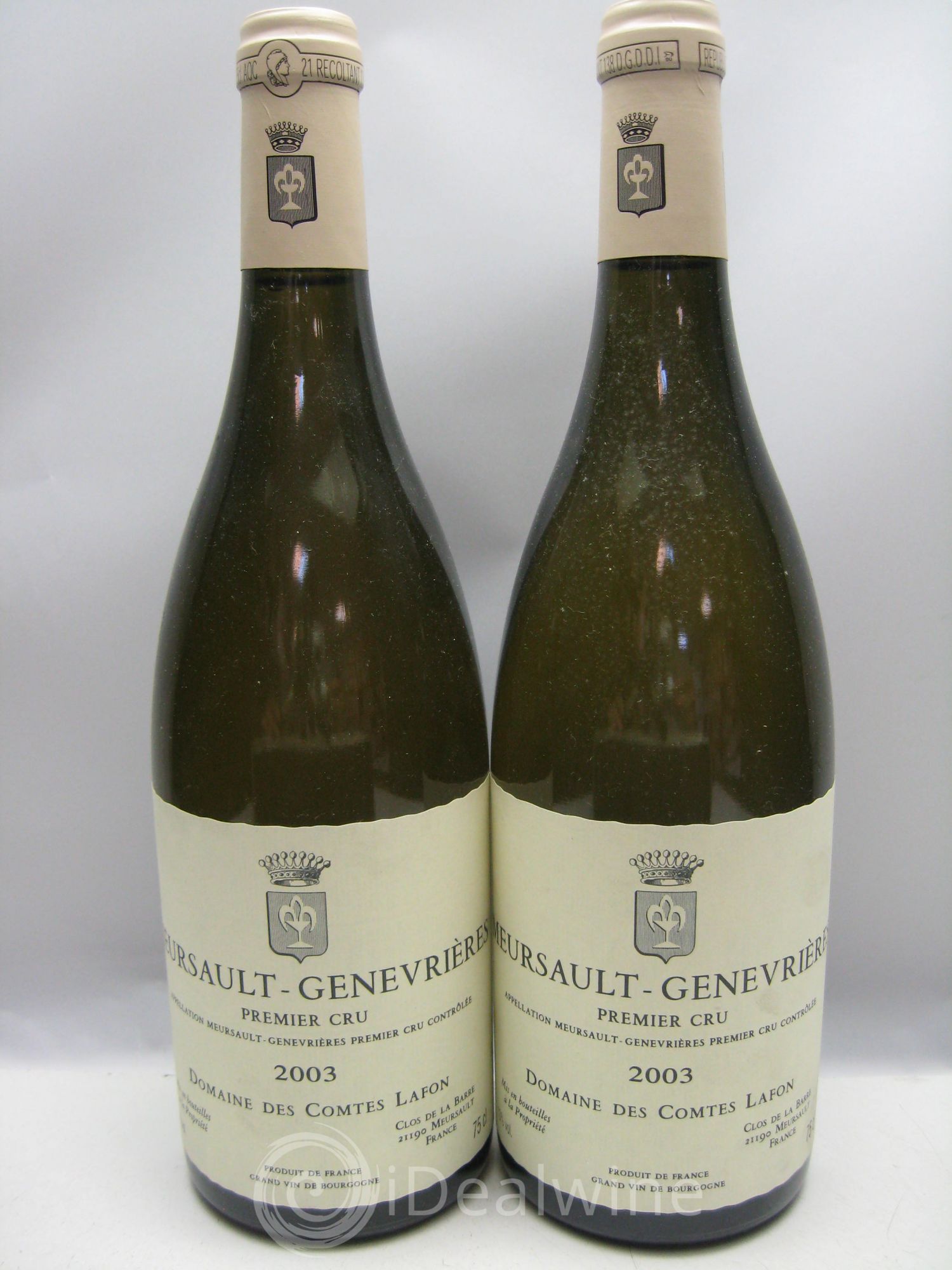 Meursault 1er Cru Genevrières Comtes Lafon (Domaine des) 2003 - Lot de 2 bouteilles - 0