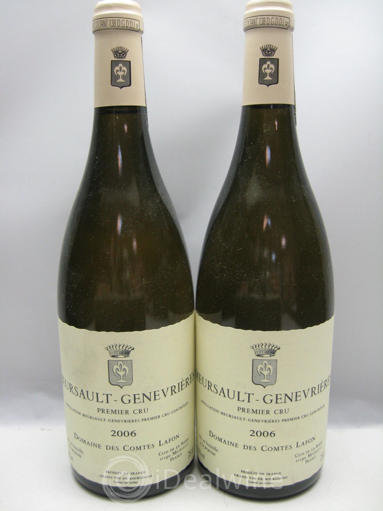 Meursault 1er Cru Genevrières Comtes Lafon (Domaine des) 2006 - Lot de 2 bouteilles - 0