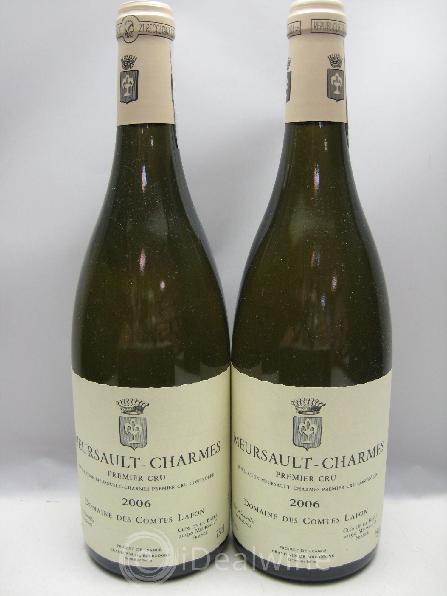Meursault 1er Cru Charmes Comtes Lafon (Domaine des) 2006 - Lot de 2 bouteilles - 0
