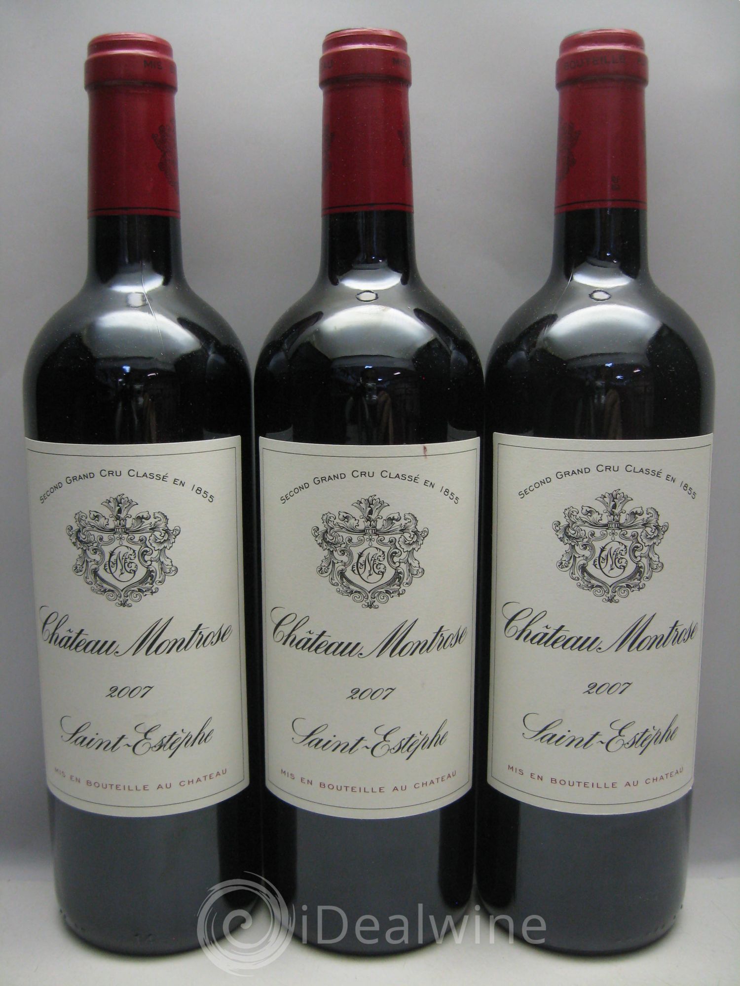 Château Montrose 2ème Grand Cru Classé 2007 - Lot de 3 bouteilles - 0