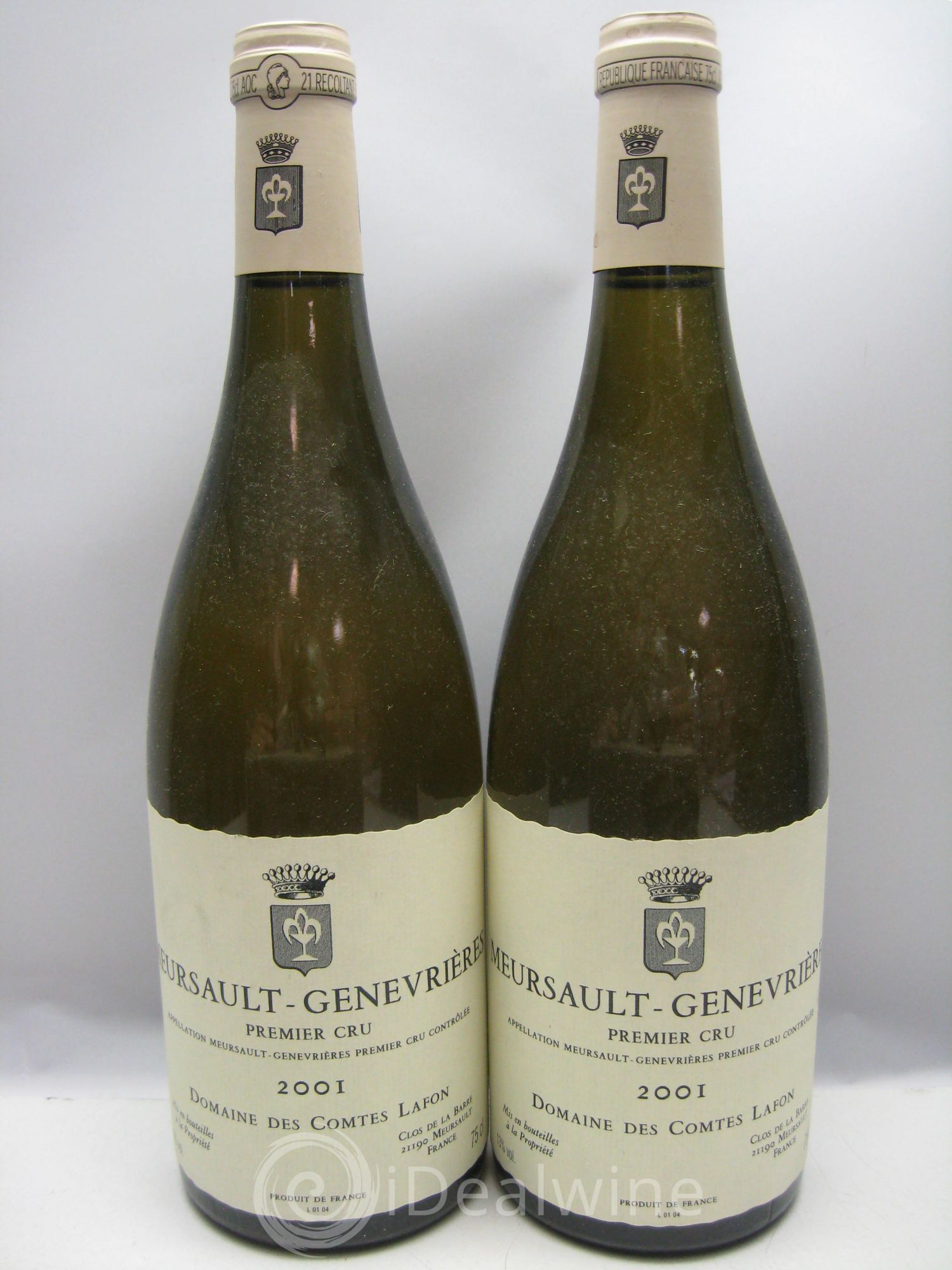Meursault 1er Cru Genevrières Comtes Lafon (Domaine des) 2001 - Lot de 2 bouteilles - 0