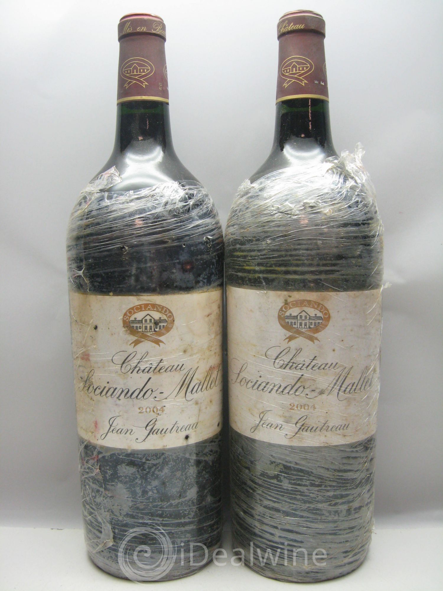 Château Sociando Mallet (sans prix de réserve) 2004 - Lot de 2 magnums - 0