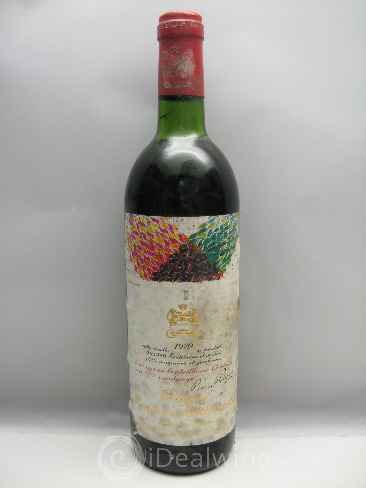 Château Mouton Rothschild 1er Grand Cru Classé 1979 - Lot de 1 bouteille - 0
