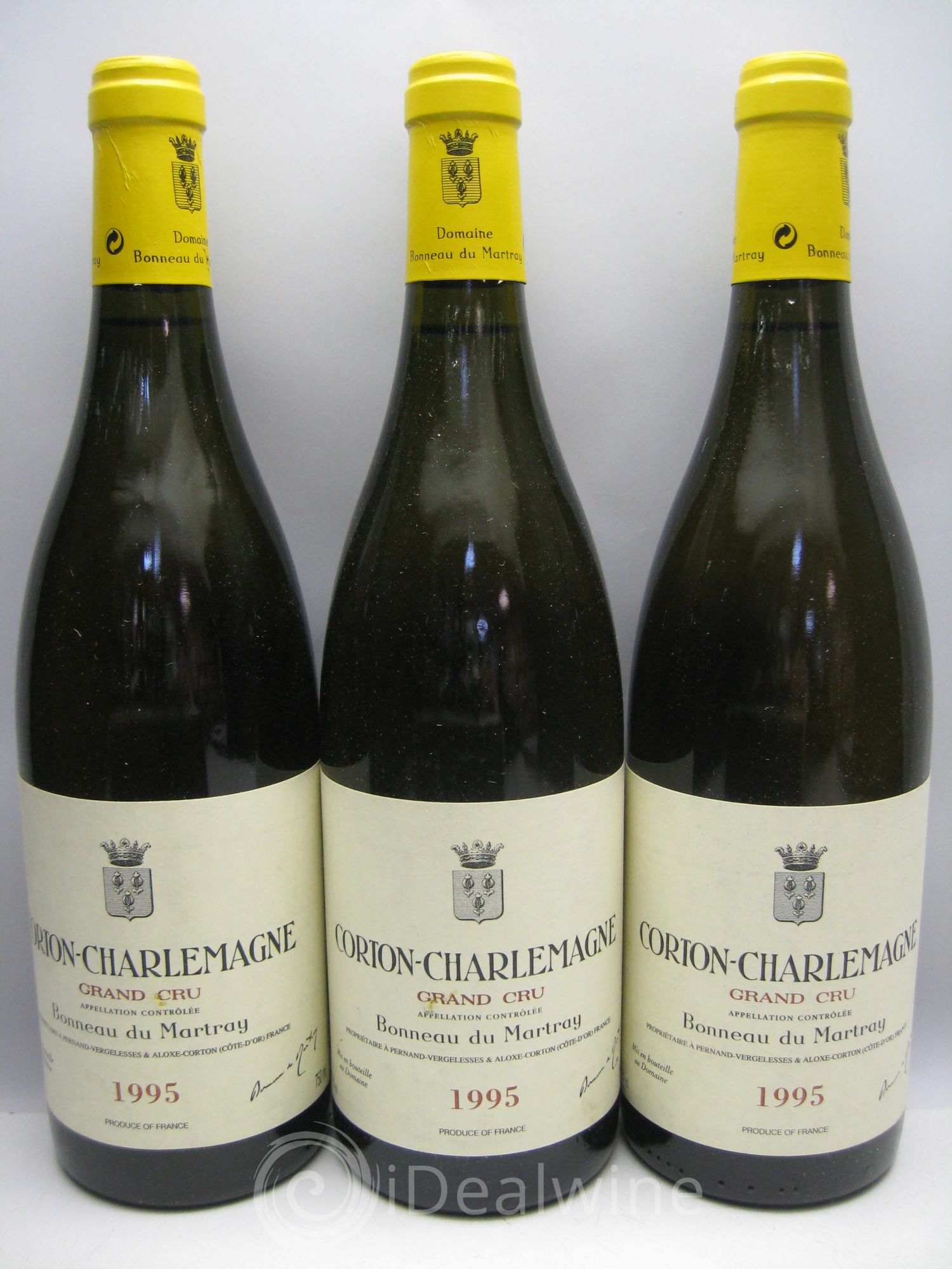 Corton-Charlemagne Grand Cru Bonneau du Martray (Domaine) 1995 - Lot de 3 bouteilles - 0