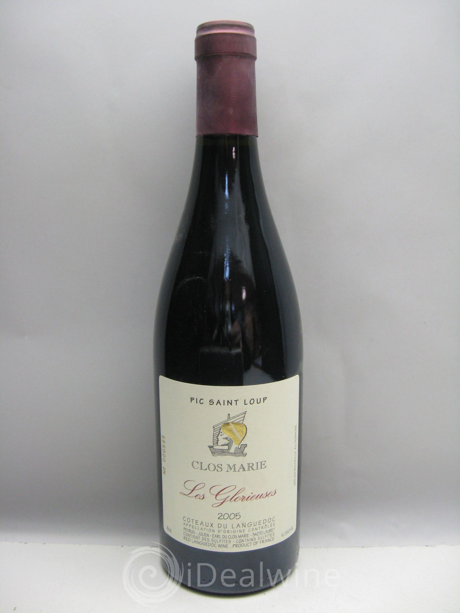 Pic Saint-Loup Clos Marie Les Glorieuses Christophe Peyrus et Françoise Julien (sans prix de réserve) 2005 - Lot de 1 bouteille - 0
