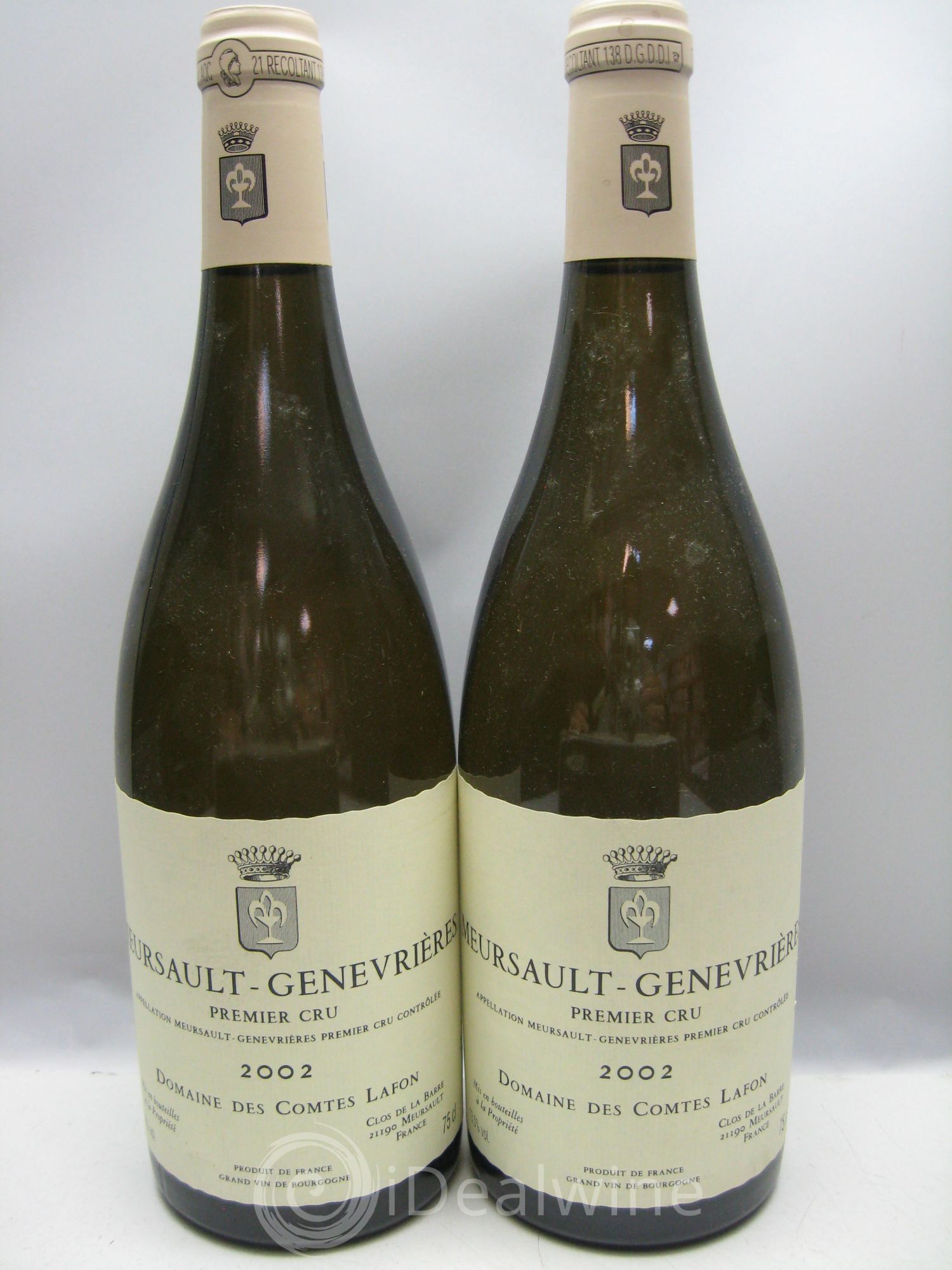 Meursault 1er Cru Genevrières Comtes Lafon (Domaine des) 2002 - Lot de 2 bouteilles - 0