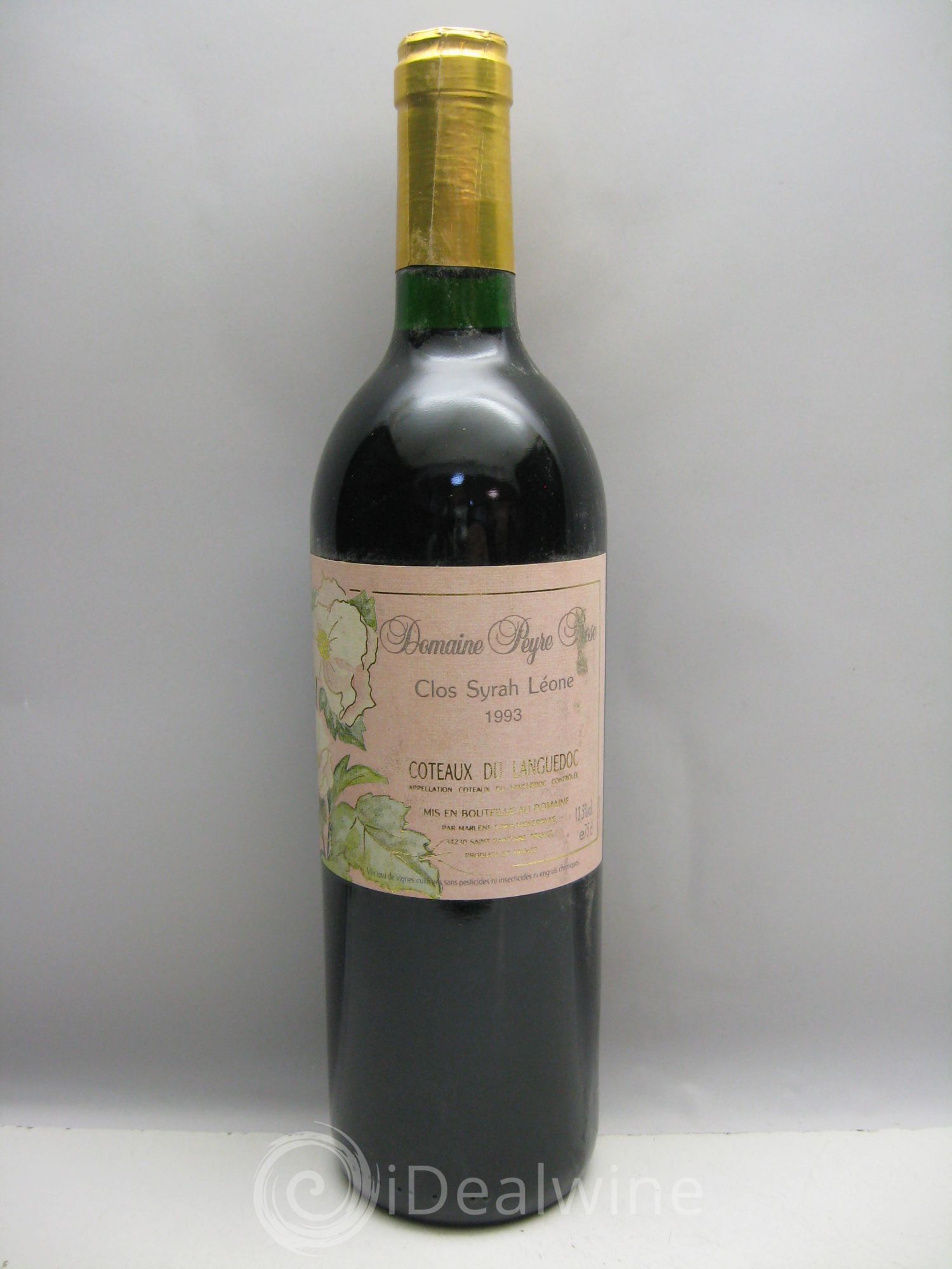 Coteaux du Languedoc Domaine Peyre Rose Belle Léone (anciennement Syrah Léone) Marlène Soria (sans prix de réserve) 1993 - Lot de 1 bouteille - 0