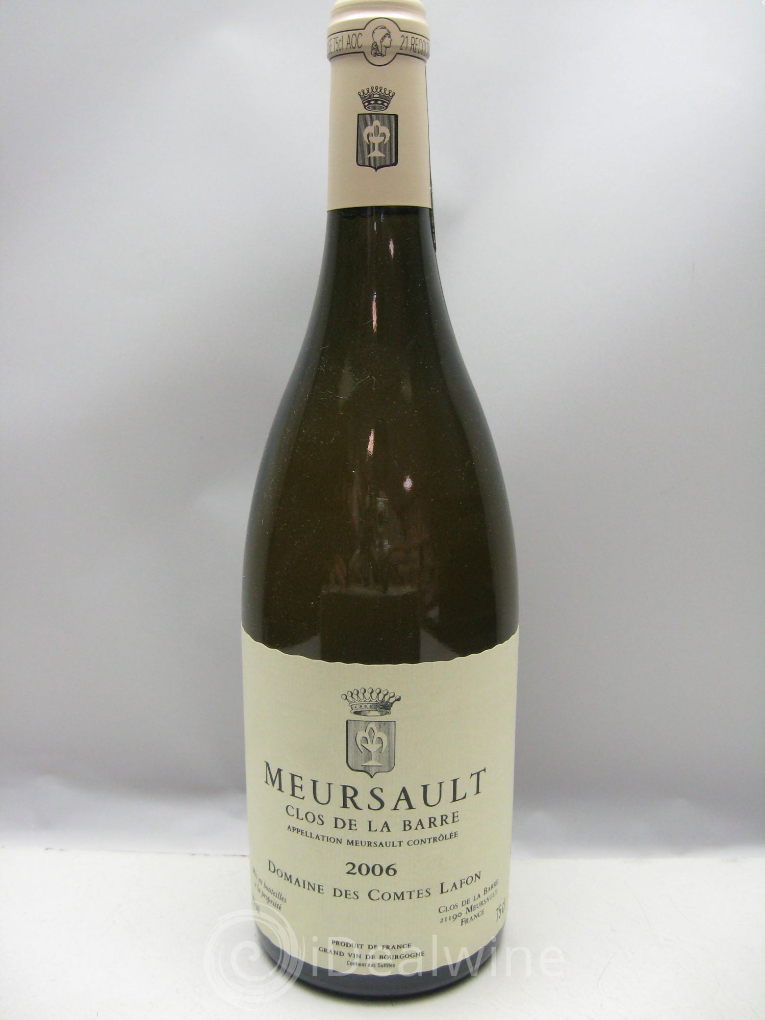 Meursault Clos de la Barre Comtes Lafon (Domaine des) 2006 - Lot de 1 bouteille - 0