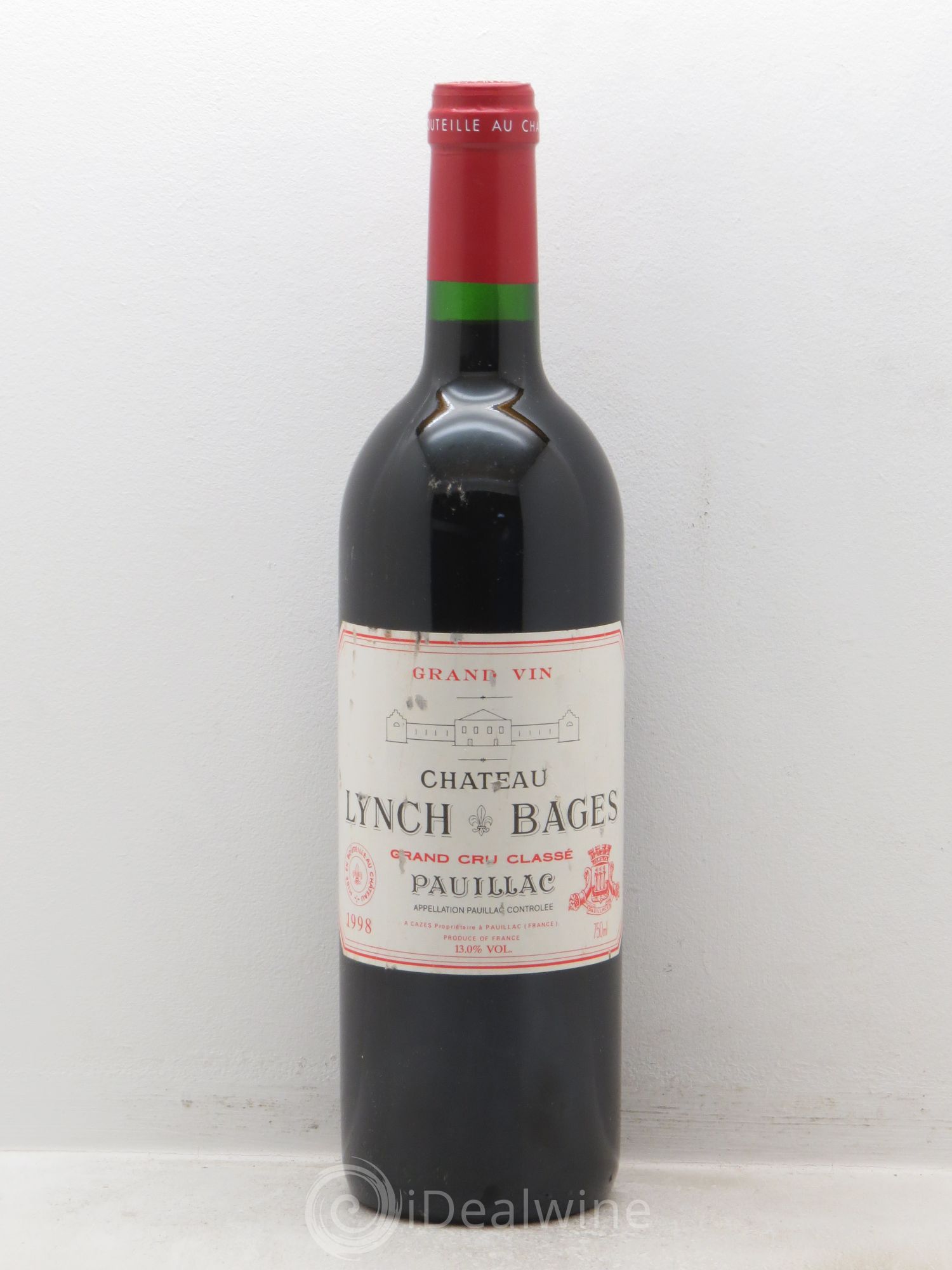 Château Lynch Bages 5ème Grand Cru Classé (sans prix de réserve) 1998 - Lot de 1 bouteille - 0