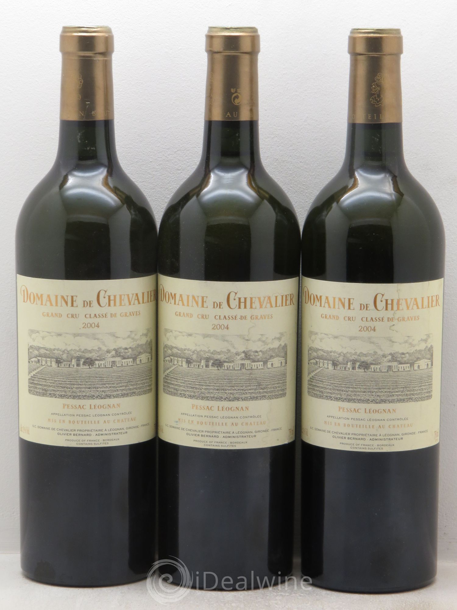 Domaine de Chevalier Cru Classé de Graves 2004 - Lot de 3 bouteilles - 0