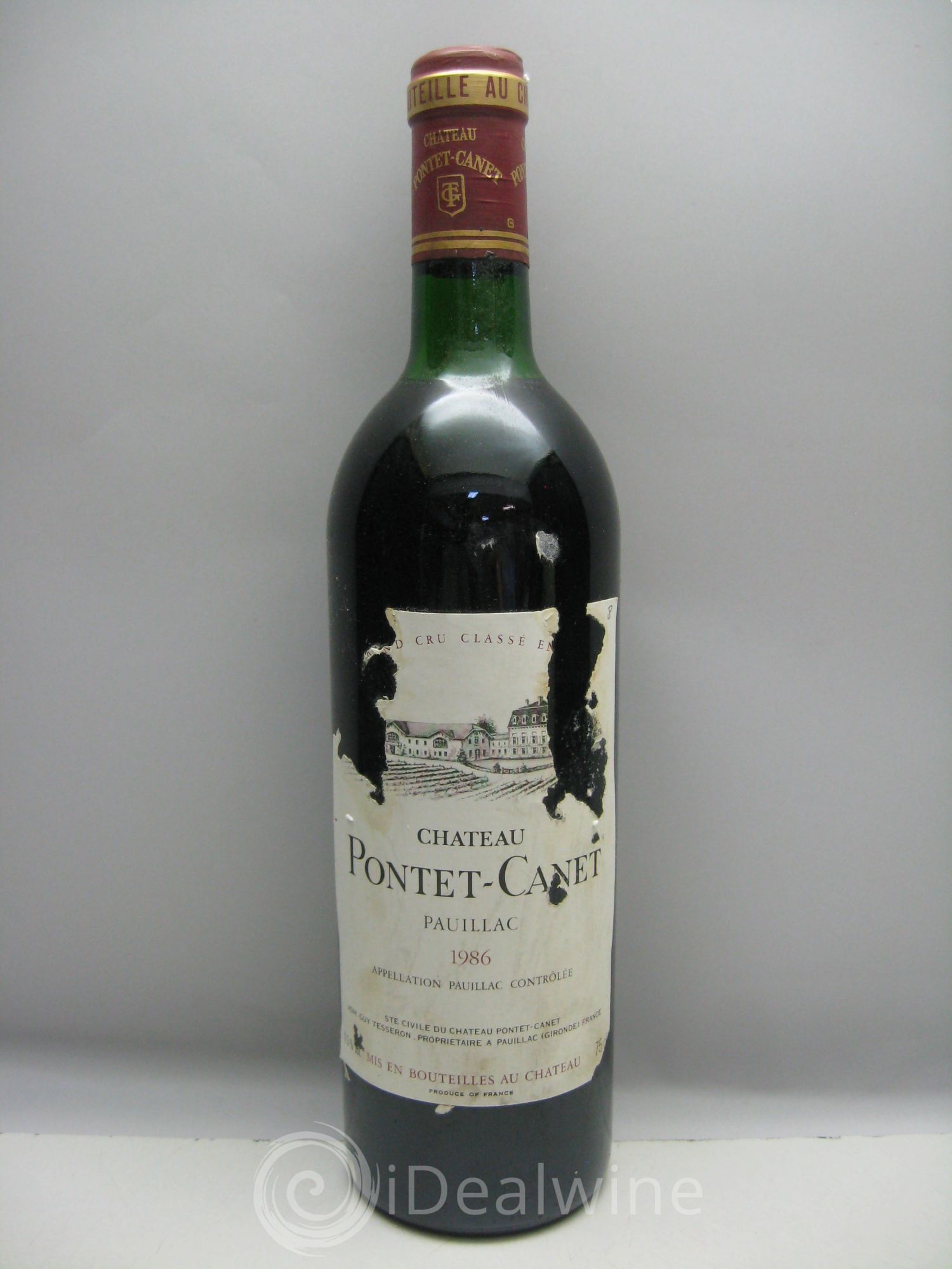Château Pontet Canet 5ème Grand Cru Classé (sans prix de réserve) 1986 - Lot de 1 bouteille - 0