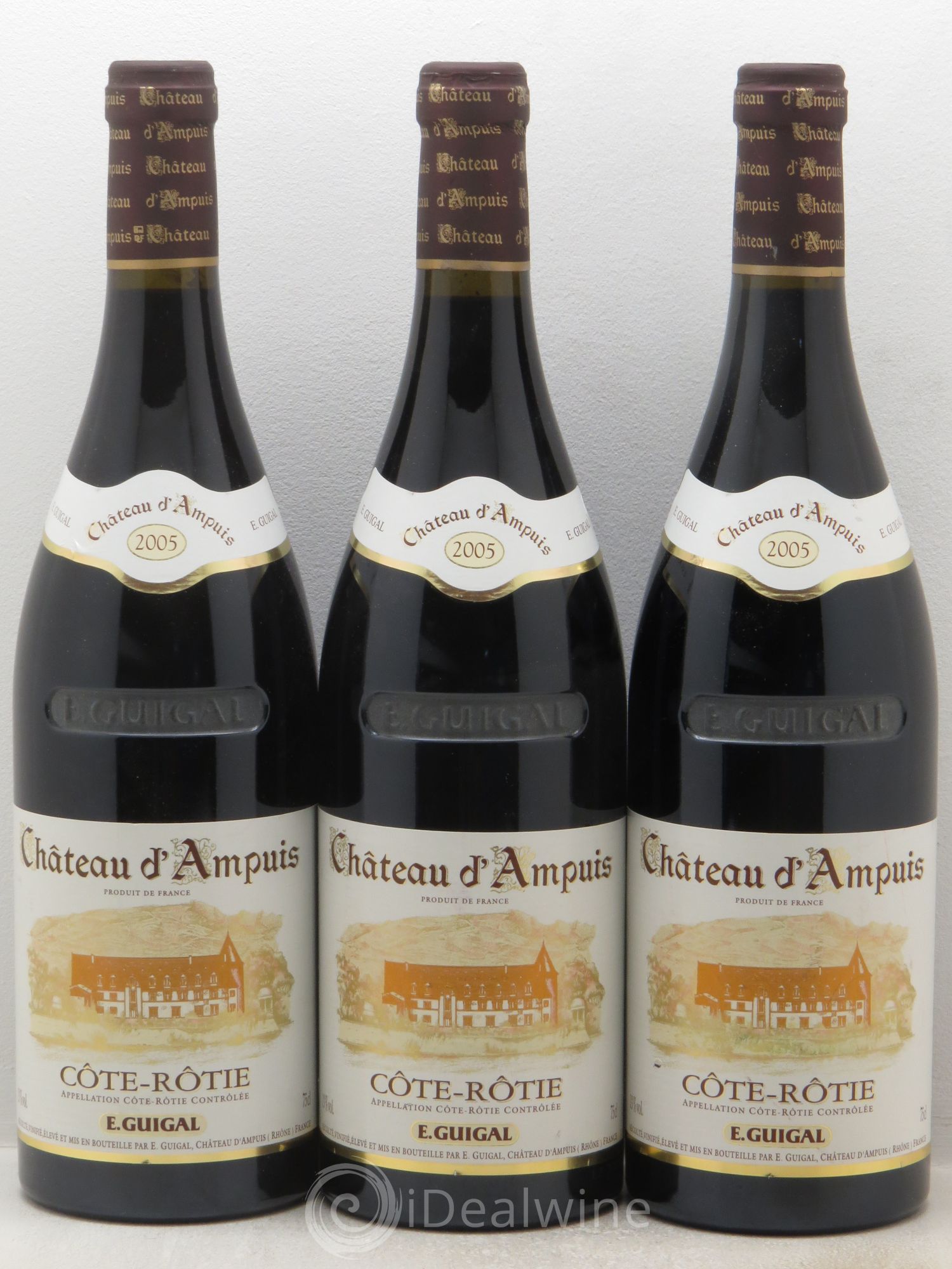 Côte-Rôtie Château d'Ampuis Guigal 2005 - Lot de 3 bouteilles - 0
