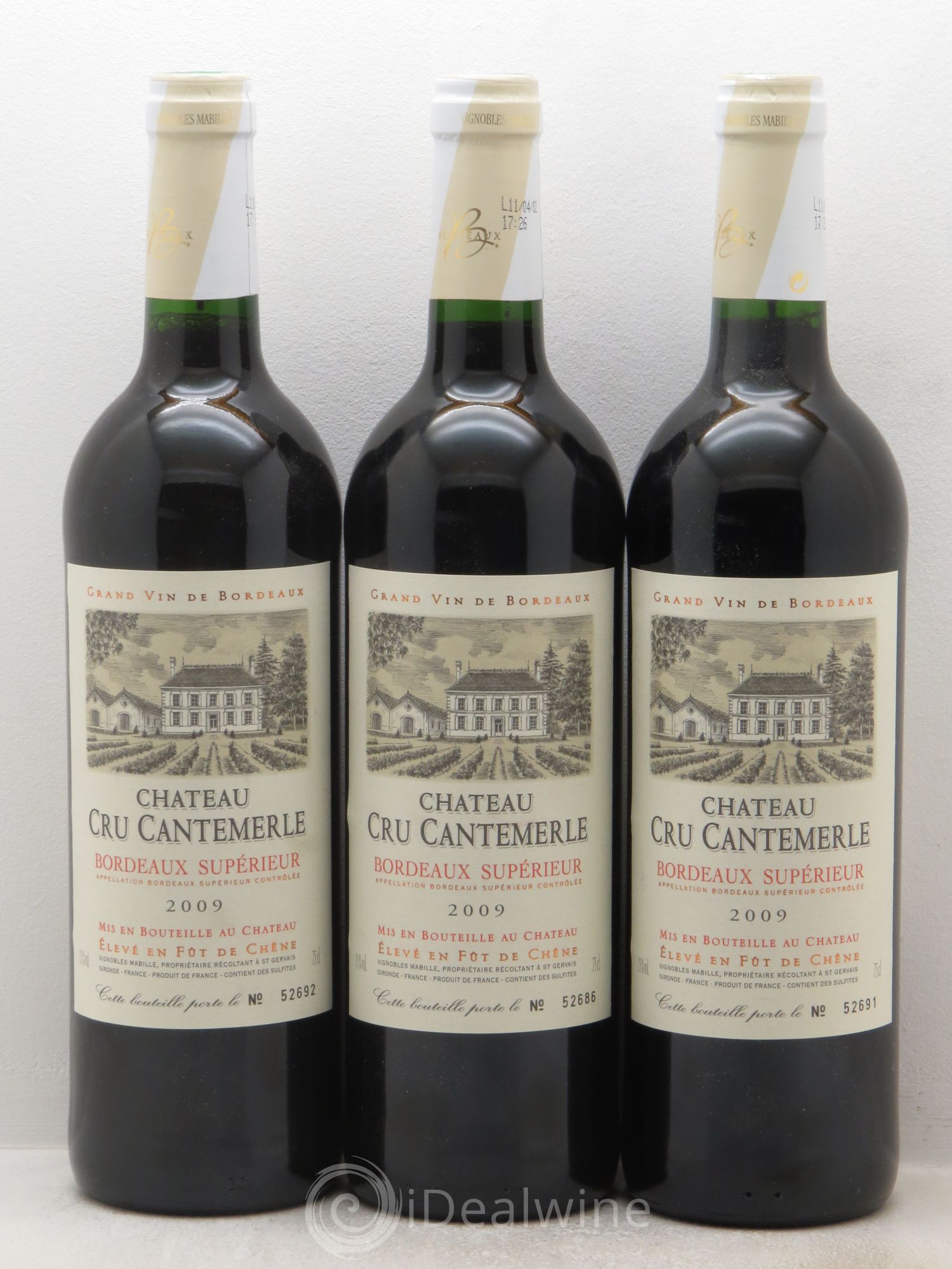 Bordeaux Château Cru Cantemerle (sans prix de réserve) 2009 - Posten von 3 Flaschen - 0