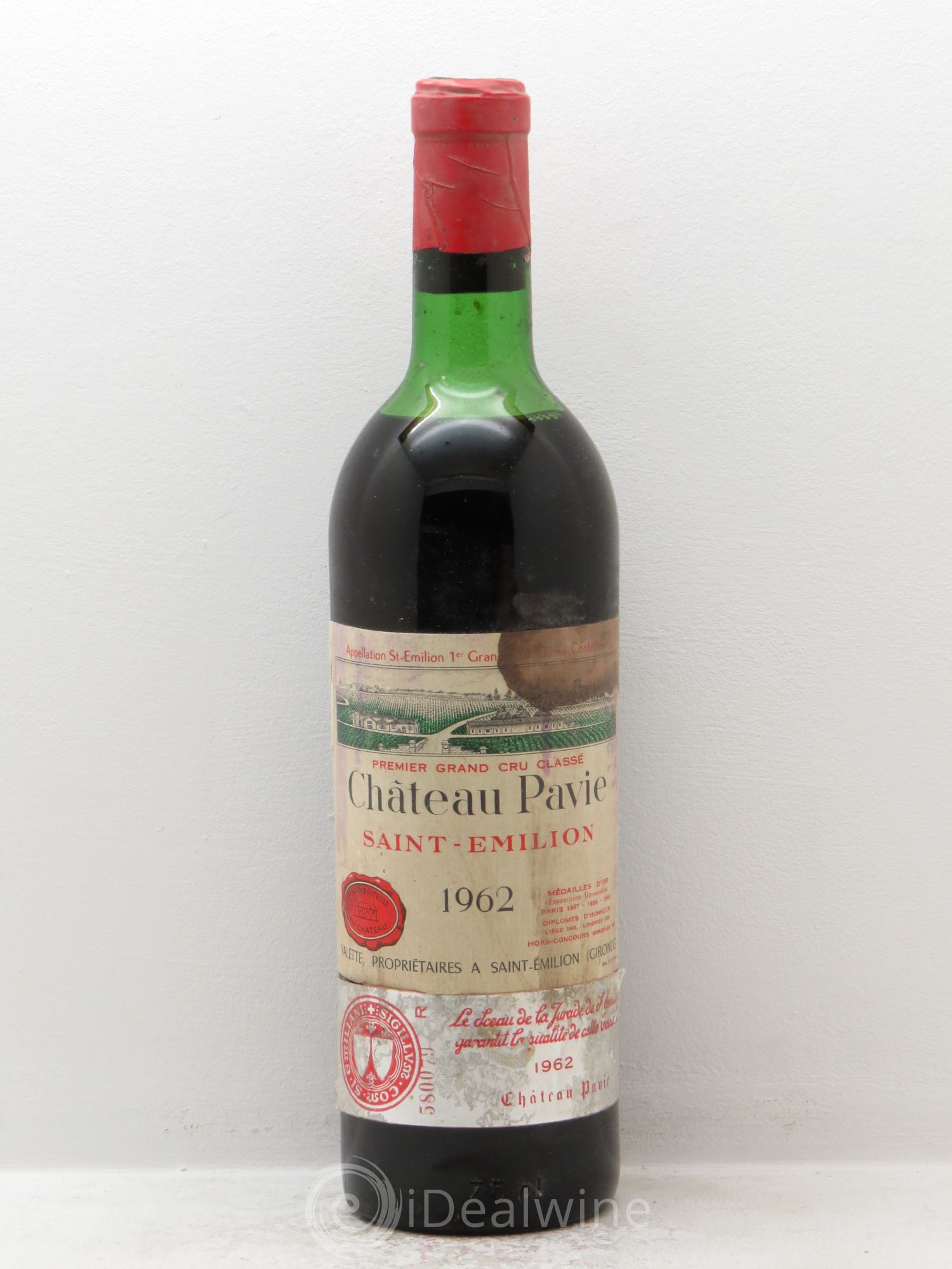 Château Pavie 1er Grand Cru Classé A (sans prix de réserve) 1962 - Lot de 1 bouteille - 0