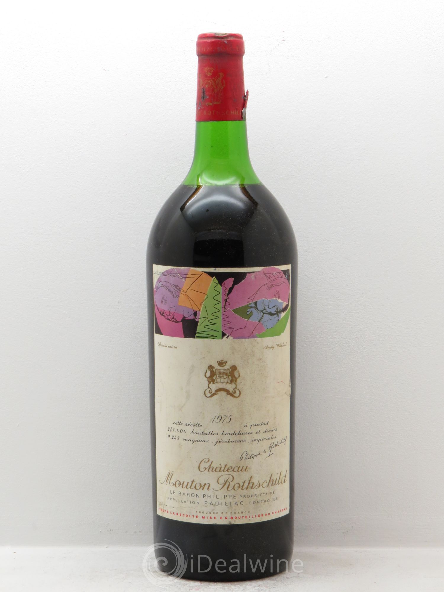 Château Mouton Rothschild 1er Grand Cru Classé 1975 - Lot de 1 magnum - 0