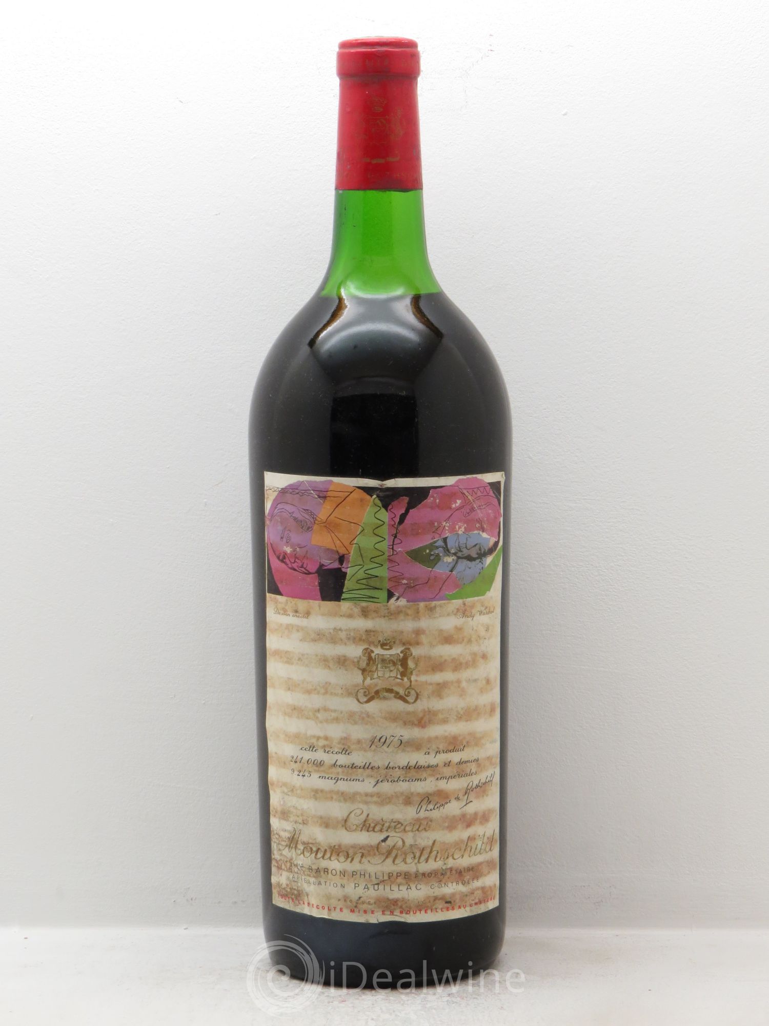 Château Mouton Rothschild 1er Grand Cru Classé 1975 - Lot de 1 magnum - 0