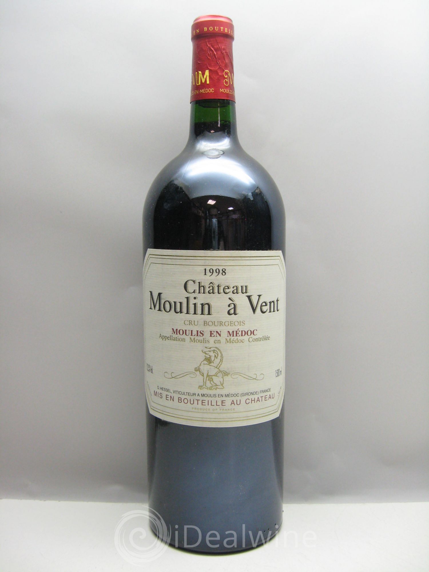 Château Moulin à Vent Cru Bourgeois (sans prix de réserve) 1998 - Lot de 1 magnum - 0