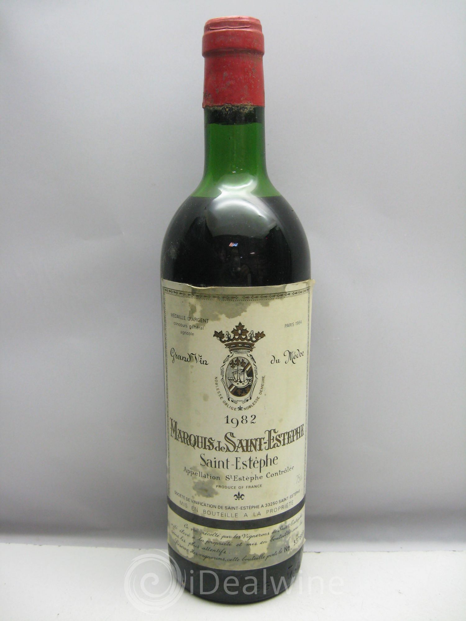 Marquis de Saint Estèphe (sans prix de réserve) 1982 - Lot de 6 bouteilles - 0