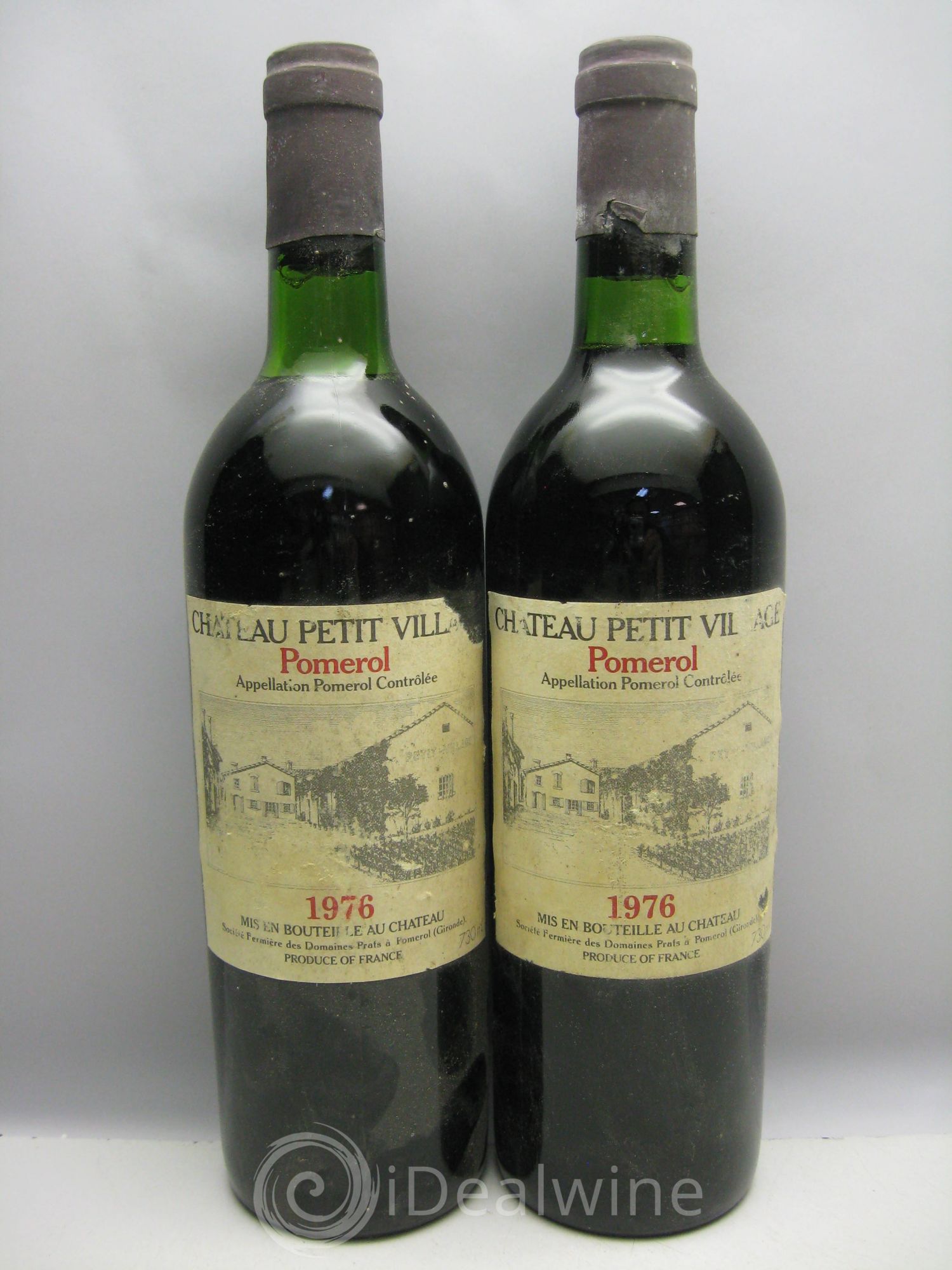 Château Petit Village (sans prix de réserve) 1976 - Lot de 2 bouteilles - 0