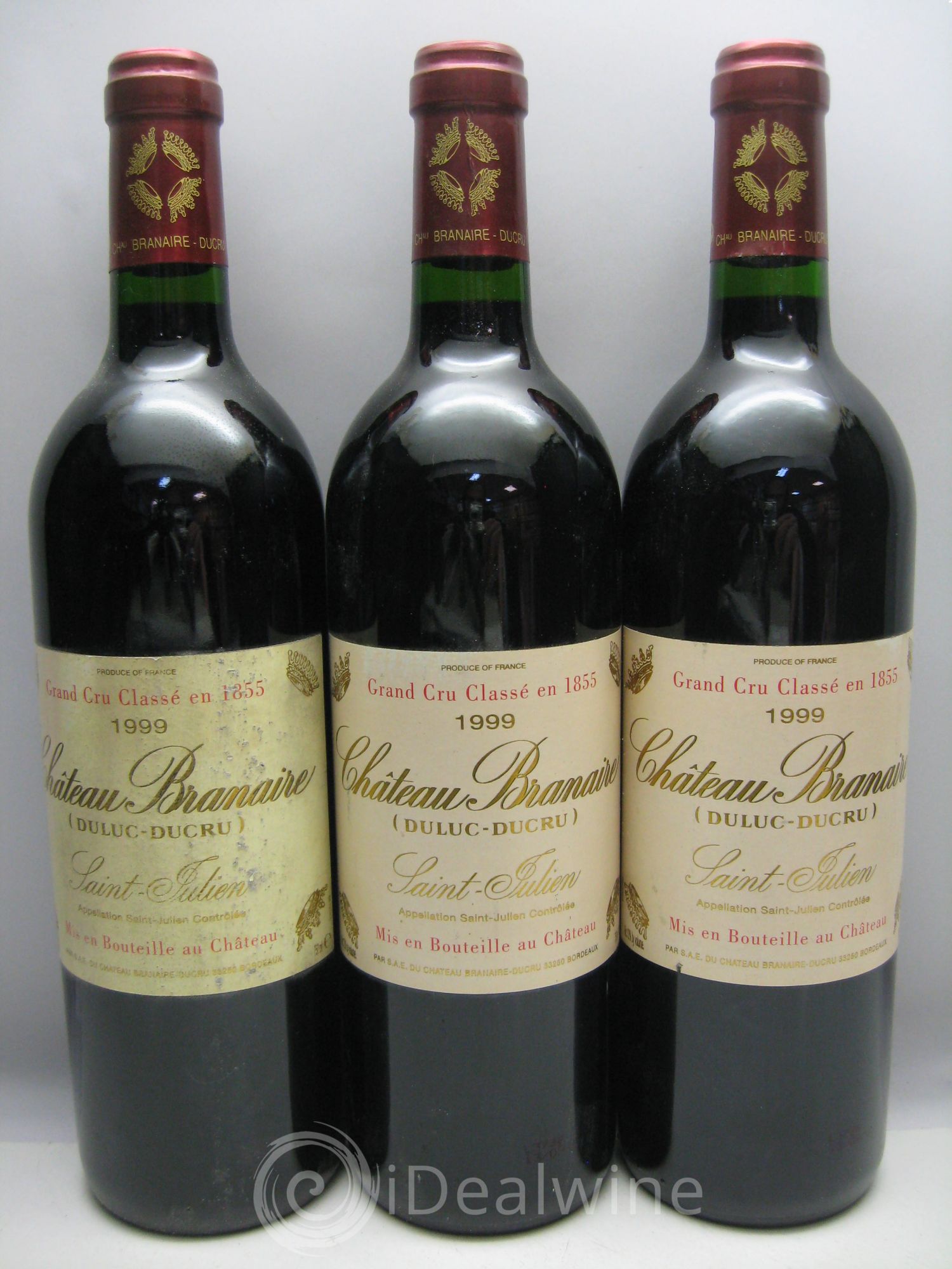 Château Branaire Ducru 4ème Grand Cru Classé (sans prix de réserve) 1999 - Lot de 3 bouteilles - 0