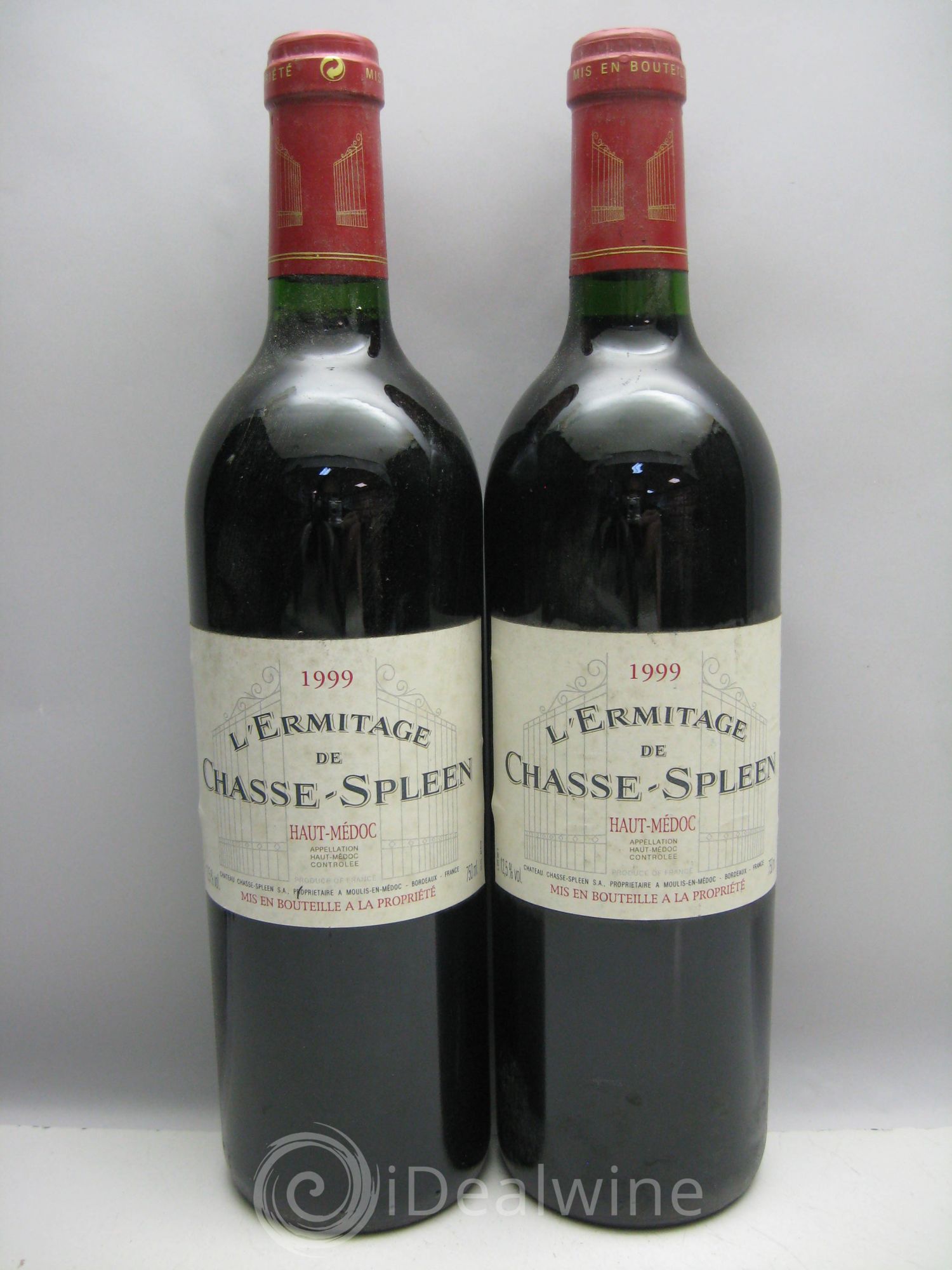 Héritage (Ermitage) de Chasse Spleen (sans prix de réserve) 1999 - Lot de 2 bouteilles - 0