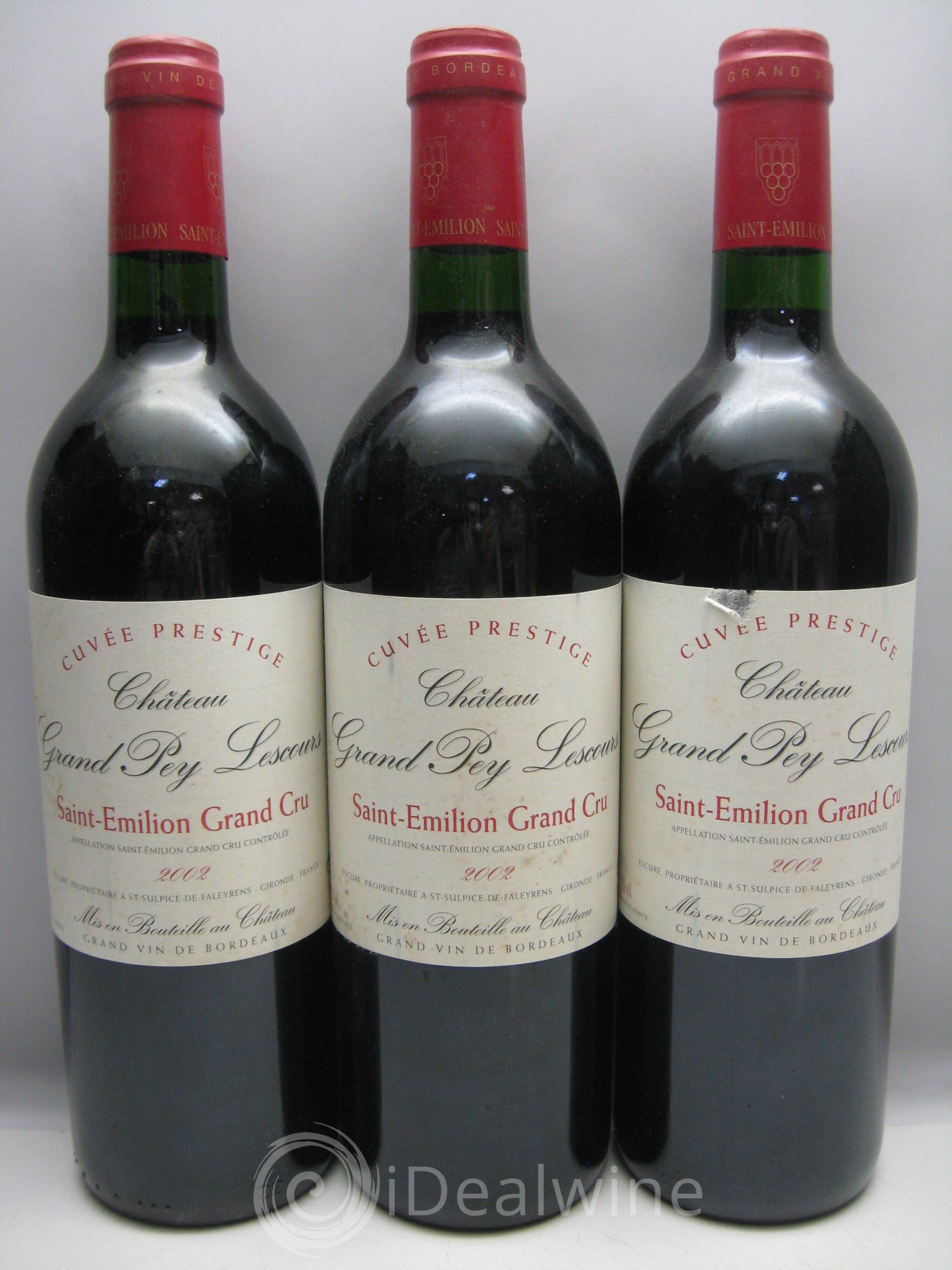 Bordeaux Château Grand Pey Lescours Cuvée Prestige (sans prix de réserve) 2002 - Posten von 3 Flaschen - 0
