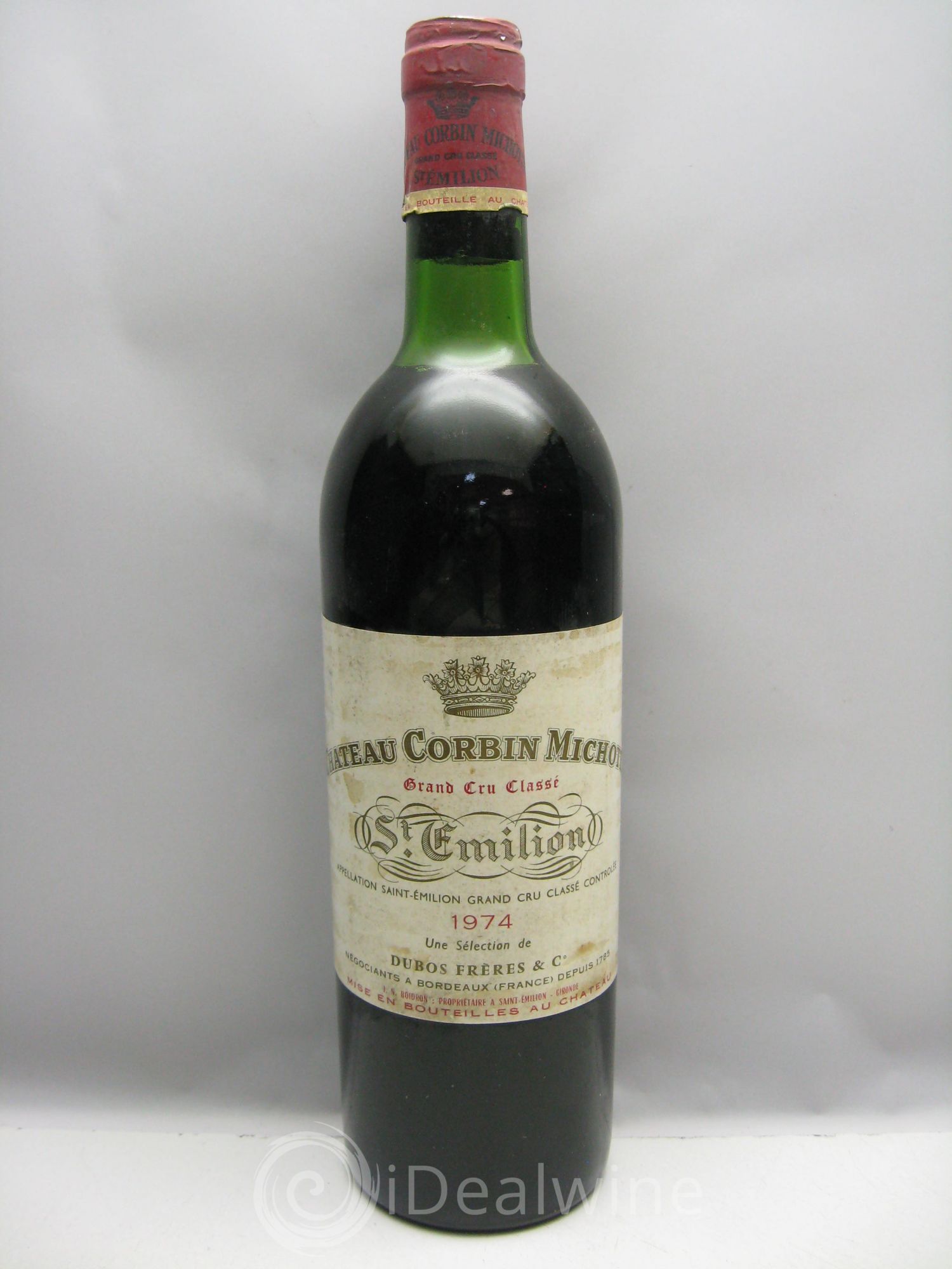 Château Corbin Michotte Grand Cru Classé (sans prix de réserve) 1974 - Lot de 1 bouteille - 0