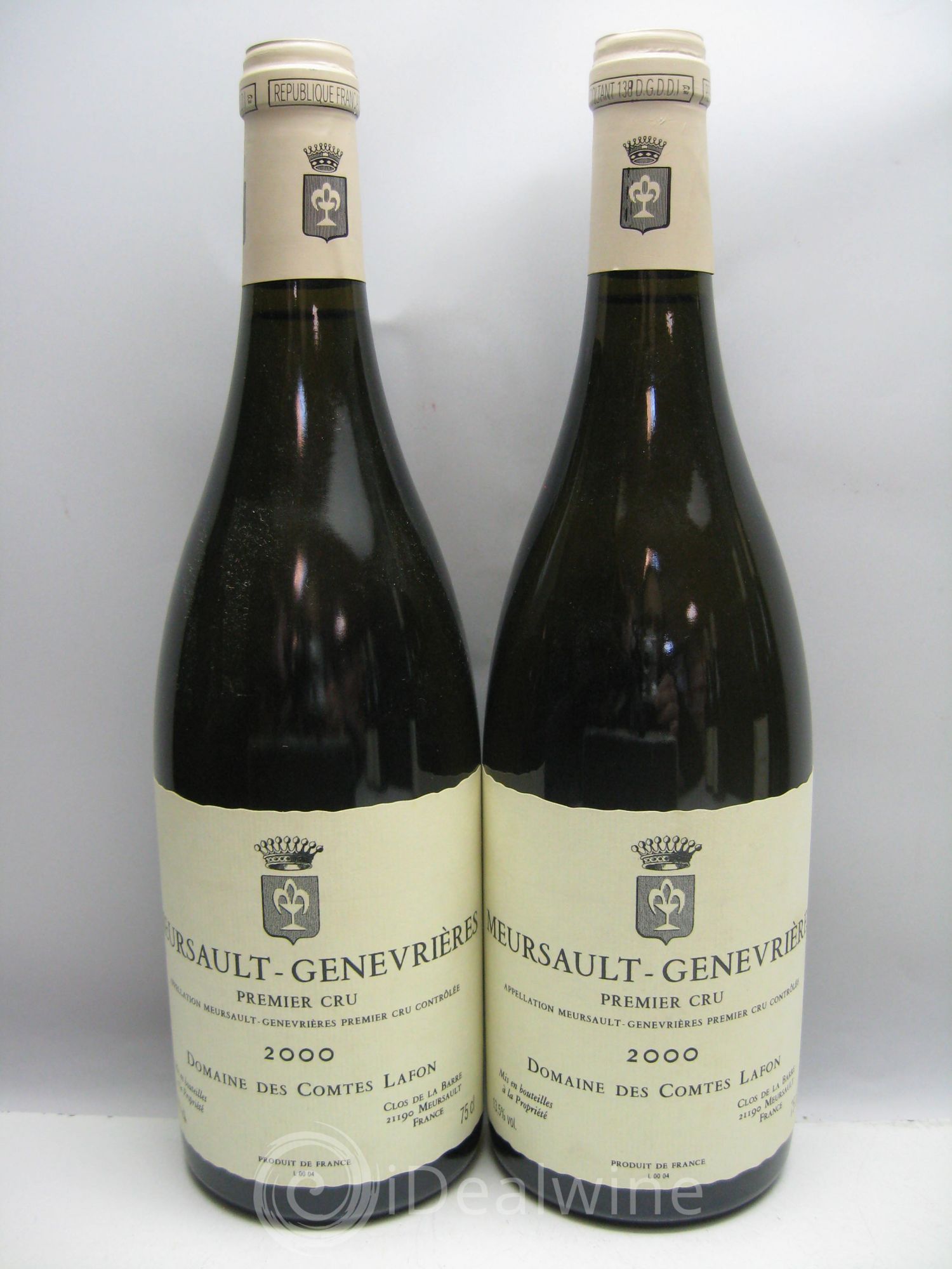 Meursault 1er Cru Genevrières Comtes Lafon (Domaine des) (sans prix de réserve) 2000 - Lot de 2 bouteilles - 0