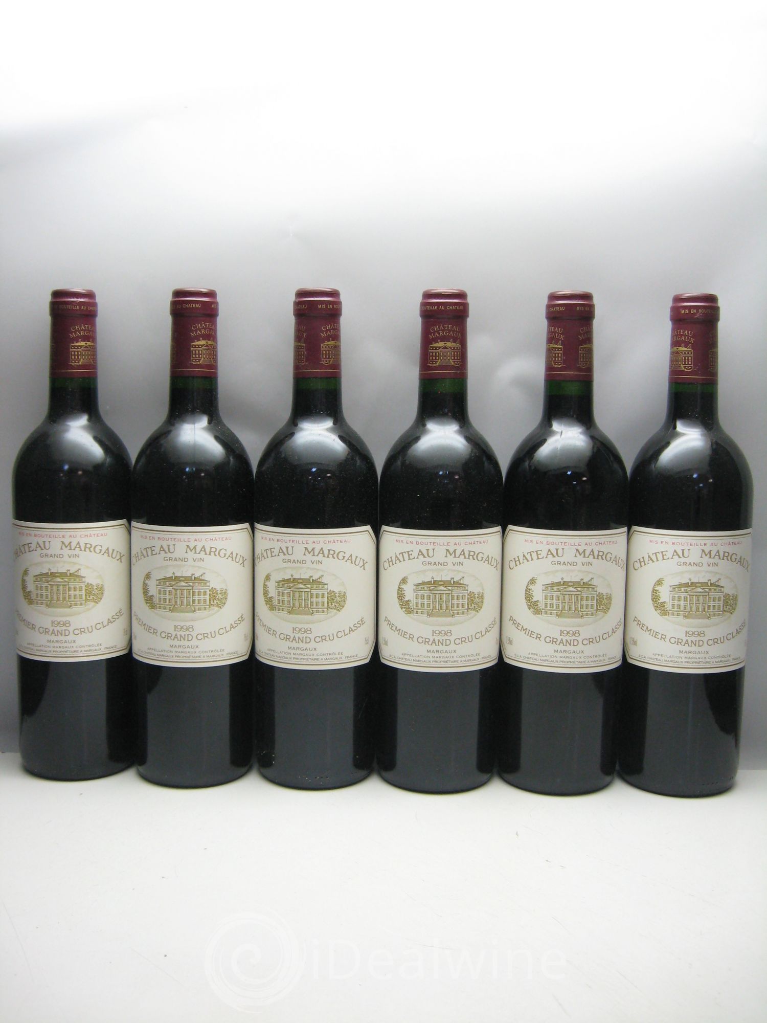 Château Margaux 1er Grand Cru Classé 1998 - Lot de 6 bouteilles - 0