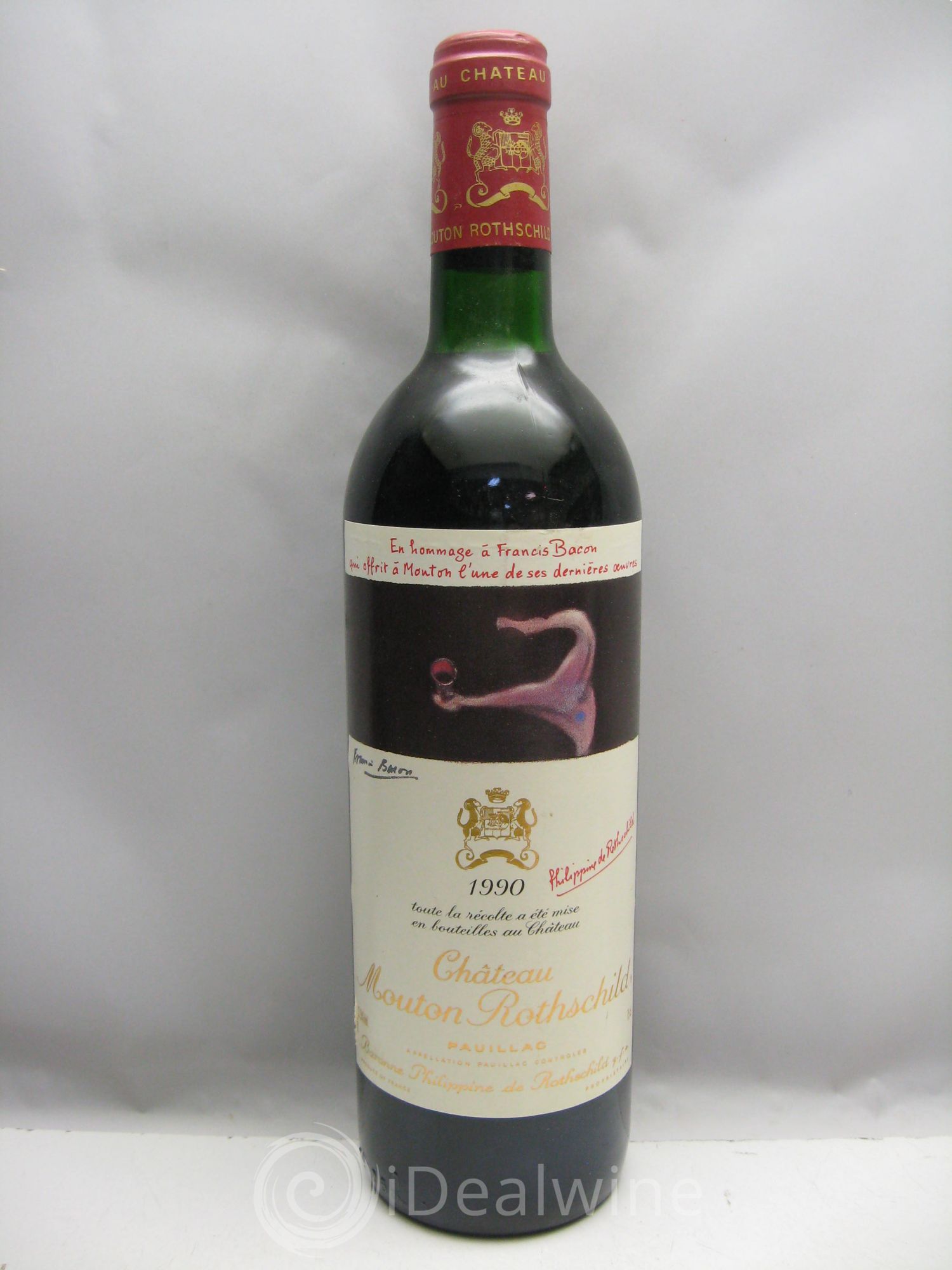 Château Mouton Rothschild 1er Grand Cru Classé 1990 - Lot de 1 bouteille - 0